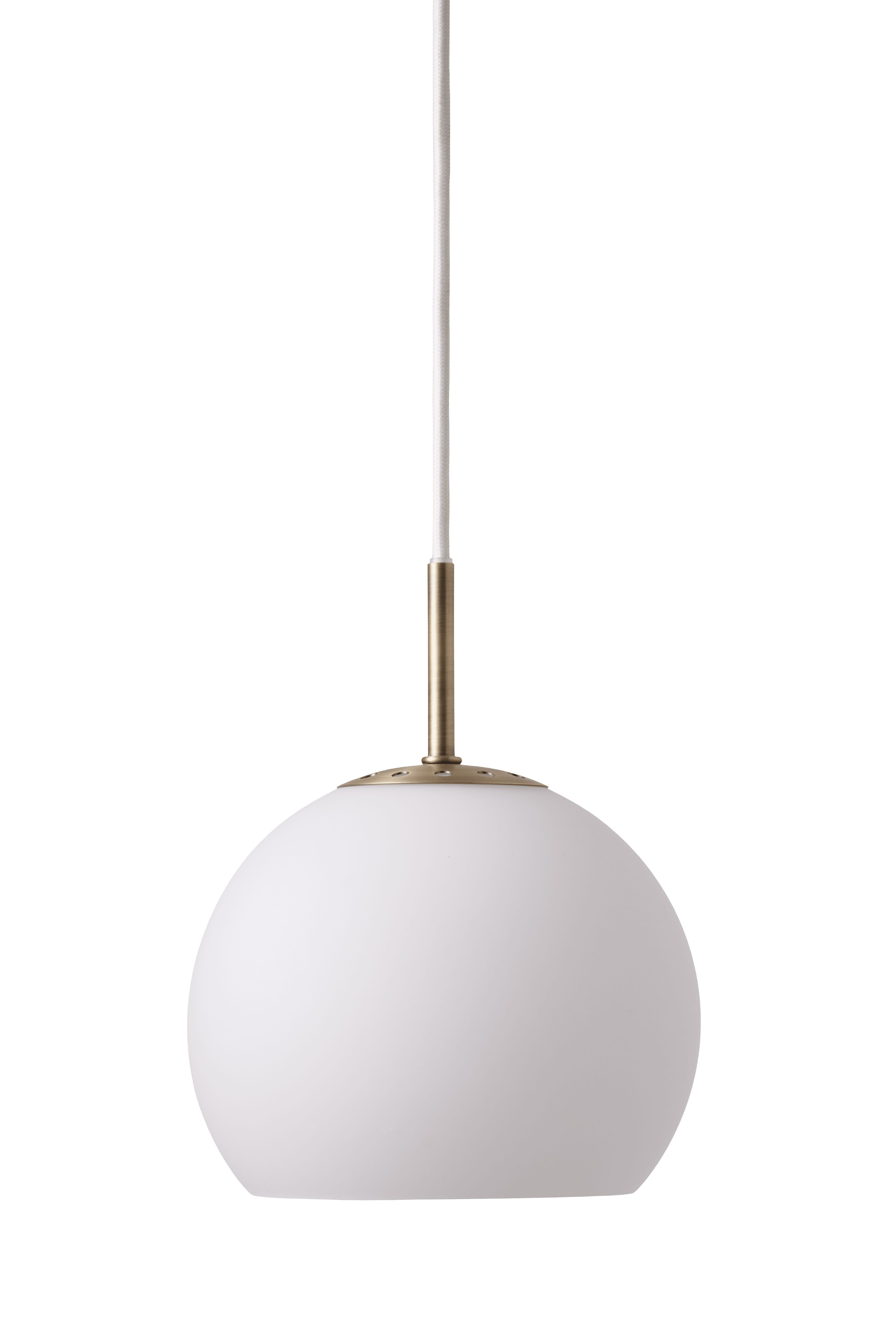 Ball Glass Taklampa Opal White Ø18