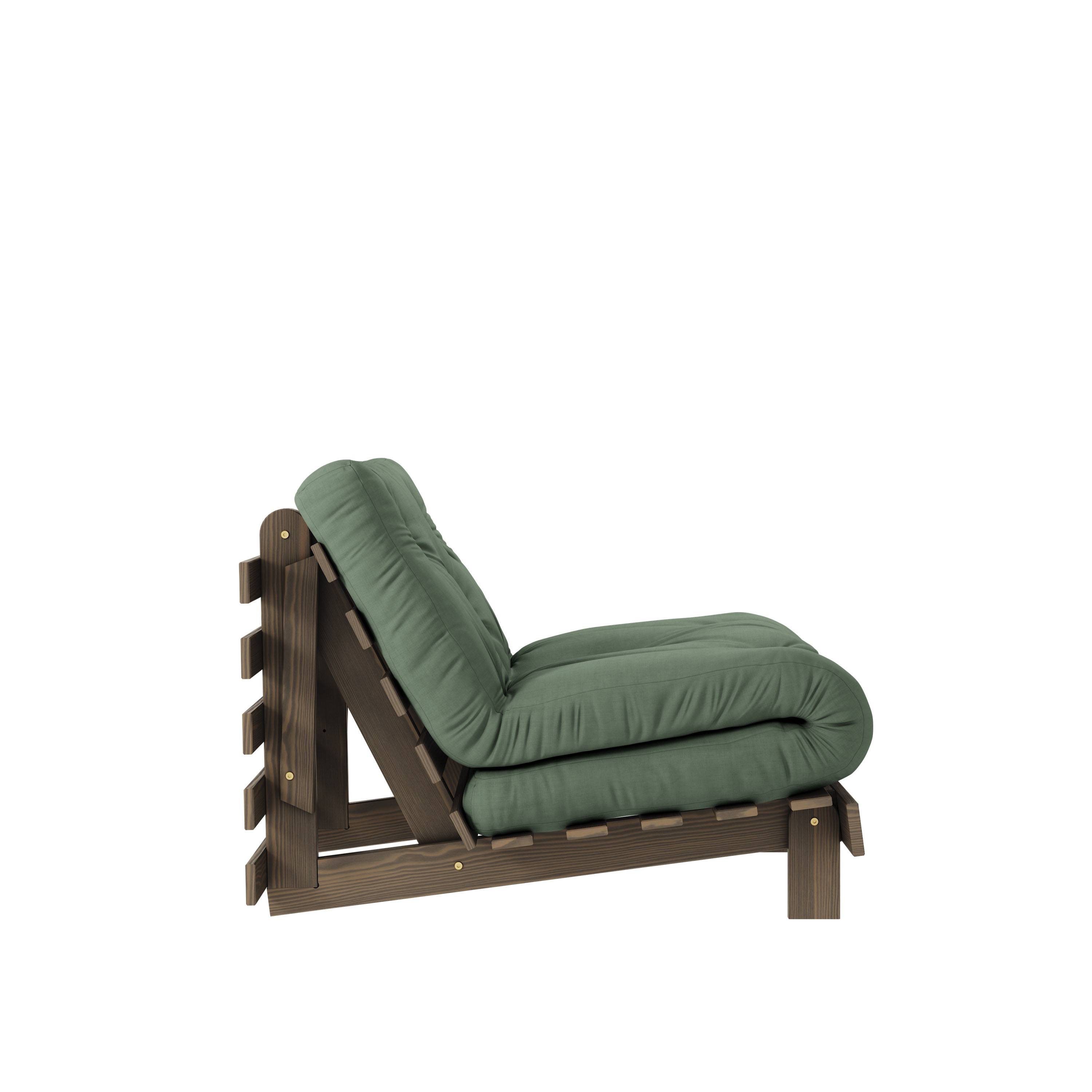 Karup Design Roots Nojatuoli Ruskea/Olive Green 90cm