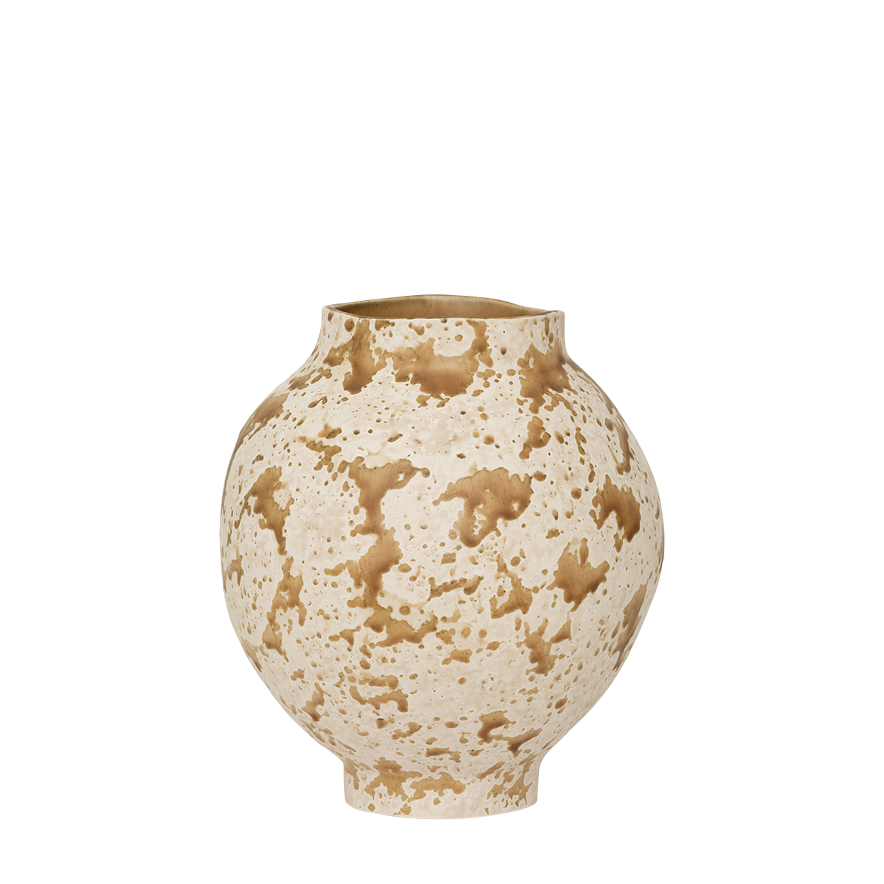 Urban Nature Culture - Heron Vase White/Brown 22cm - Grün