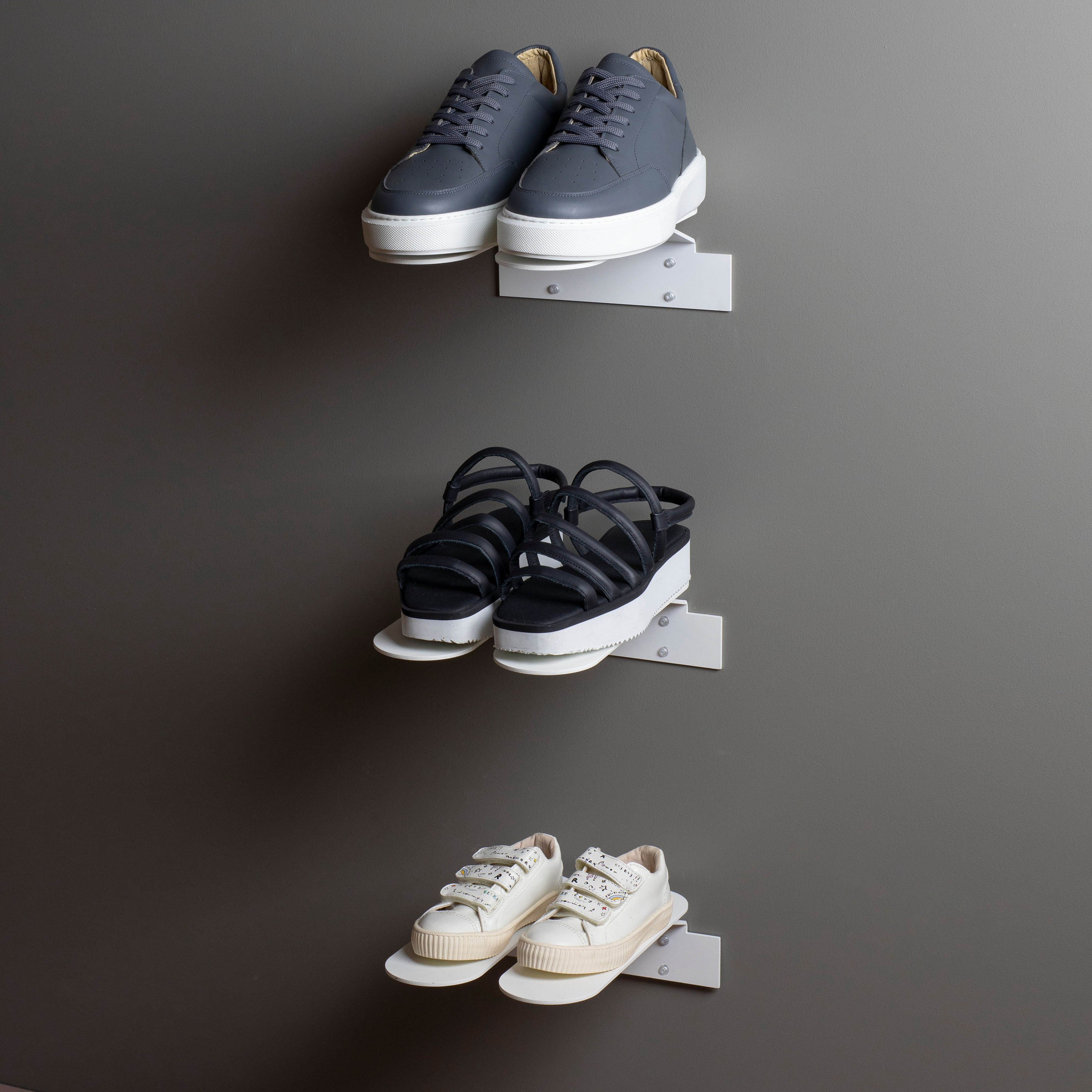 Maze Step Shoe Rack White Small