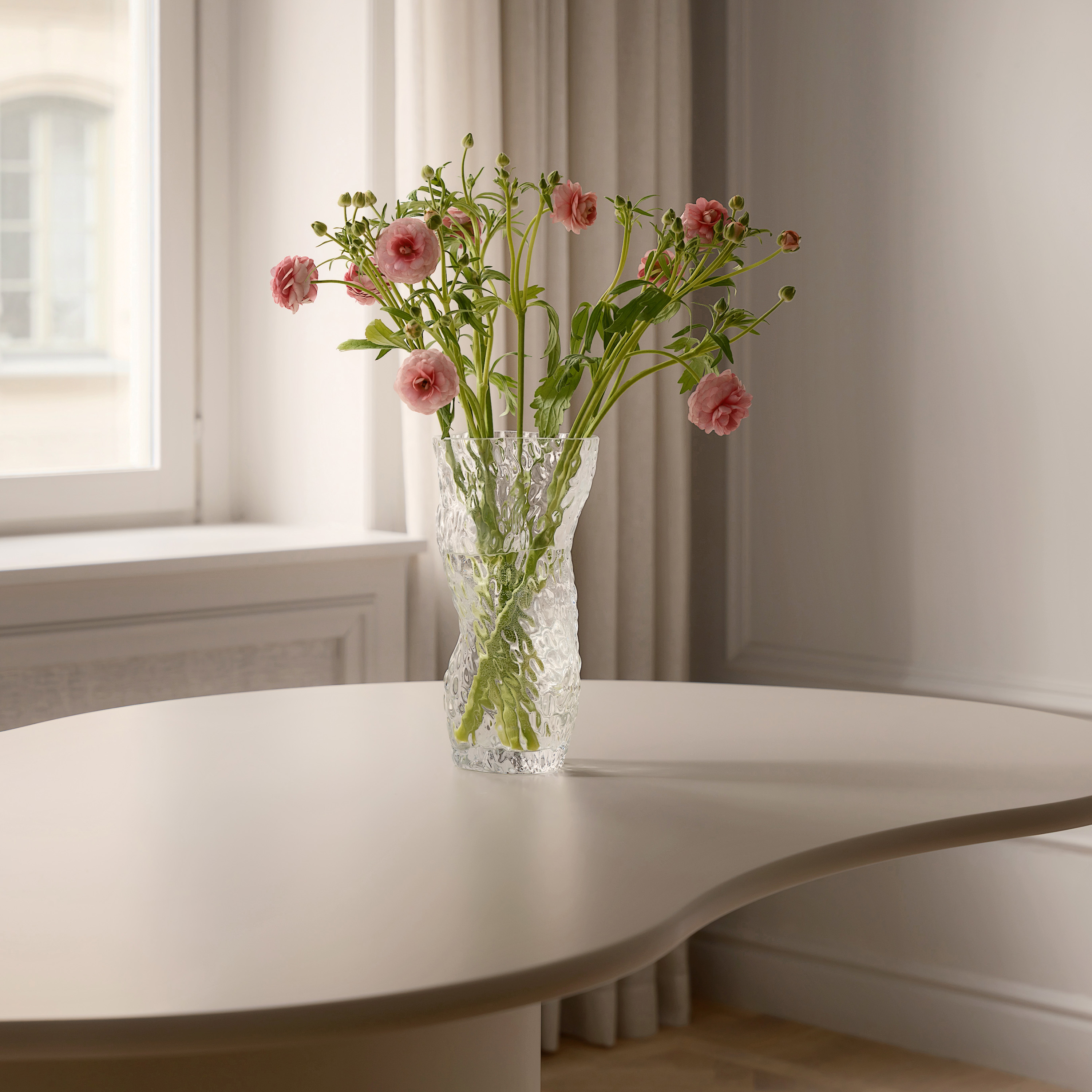 Hein Studio Ostrea Rock Glass Maljakko Clear 30cm