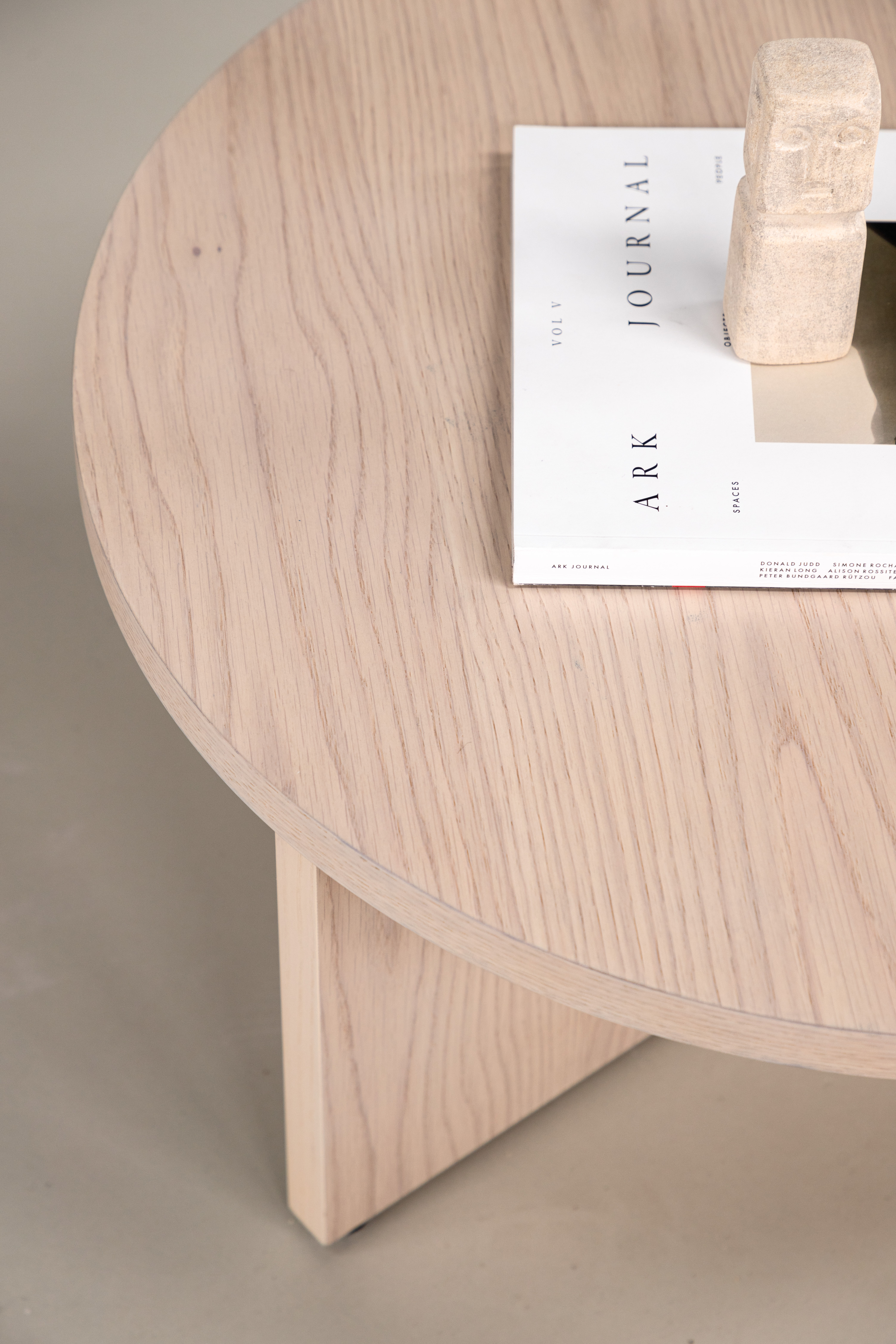 Vind Saltö Soffbord Whitewash Ø82