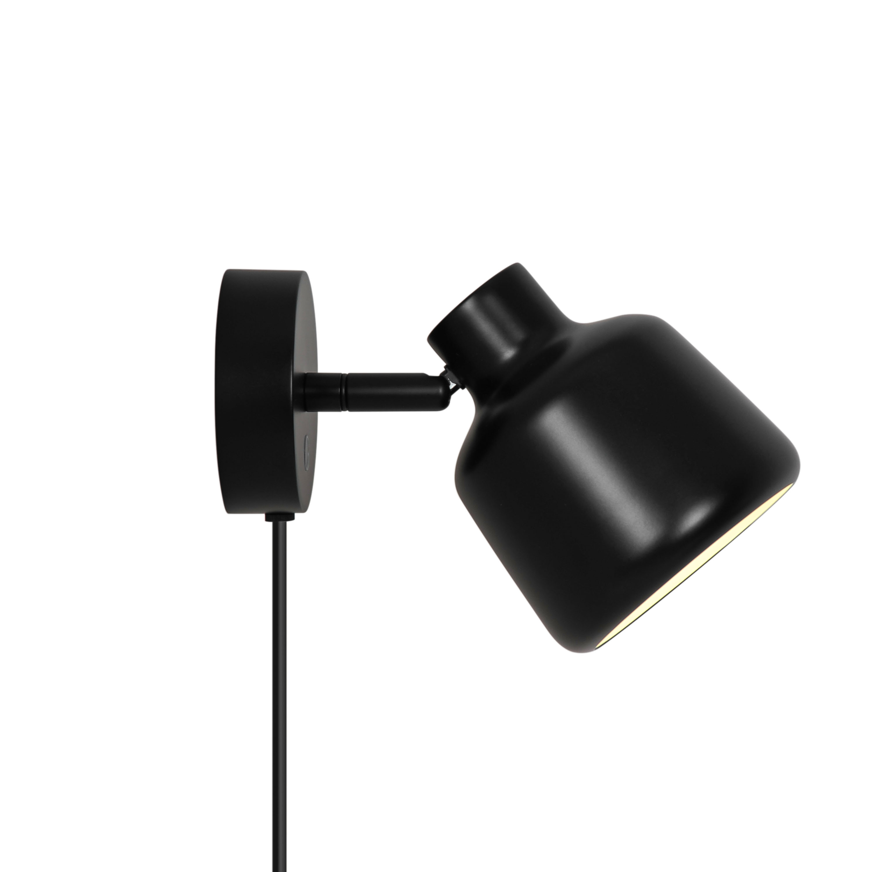 Louella Vegglampe Svart 16cm