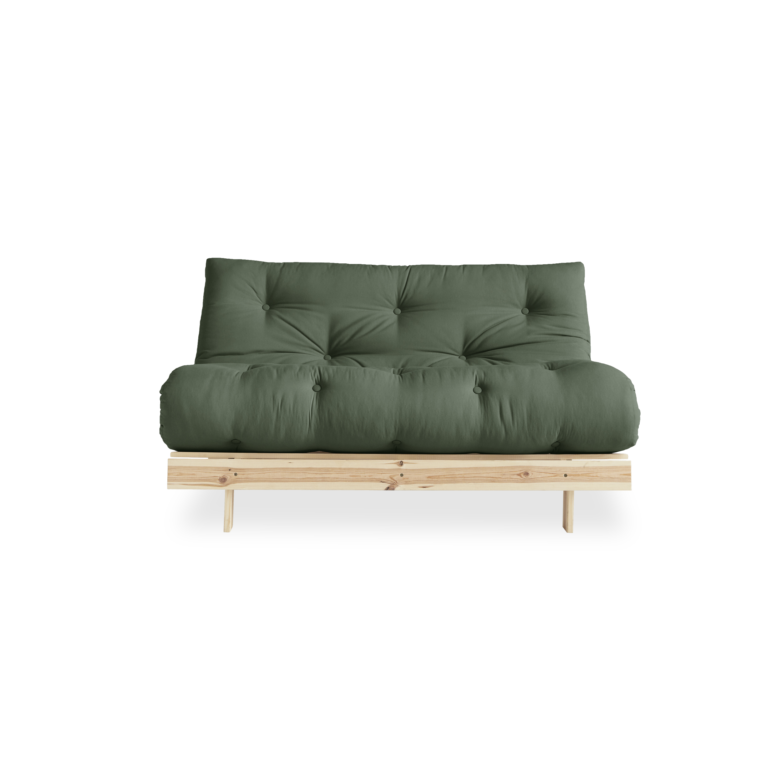 Karup Design Roots Vuodesohva Luonnollinen/Olive Green 140 cm