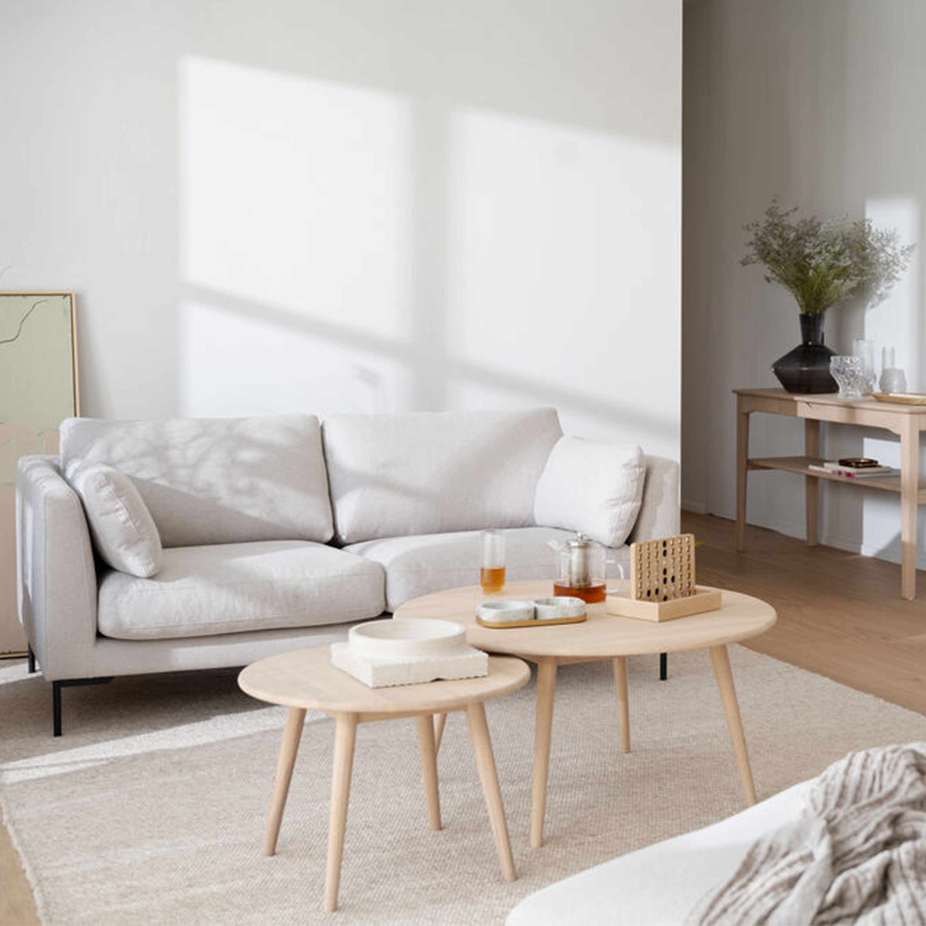 Rowico Home Tompkins Couchtisch Weißpigmentiert Ø60