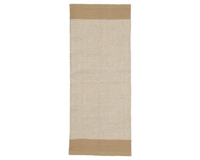 Svanefors - Stripe Gångmatta Iskaffe 70x240cm - Beige
