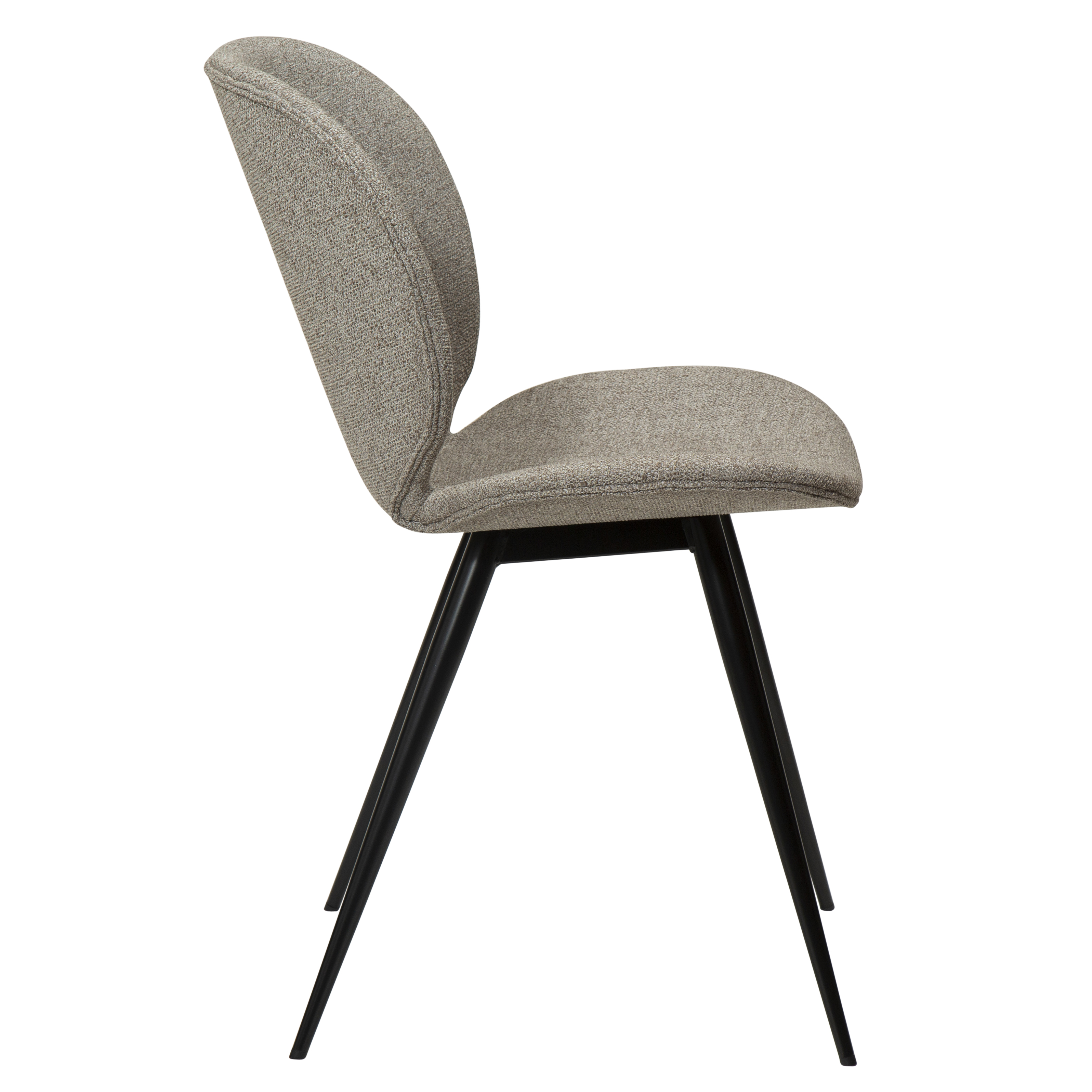 Dan Form Cloud Esszimmerstuhl Boucle Beige/Schwarz