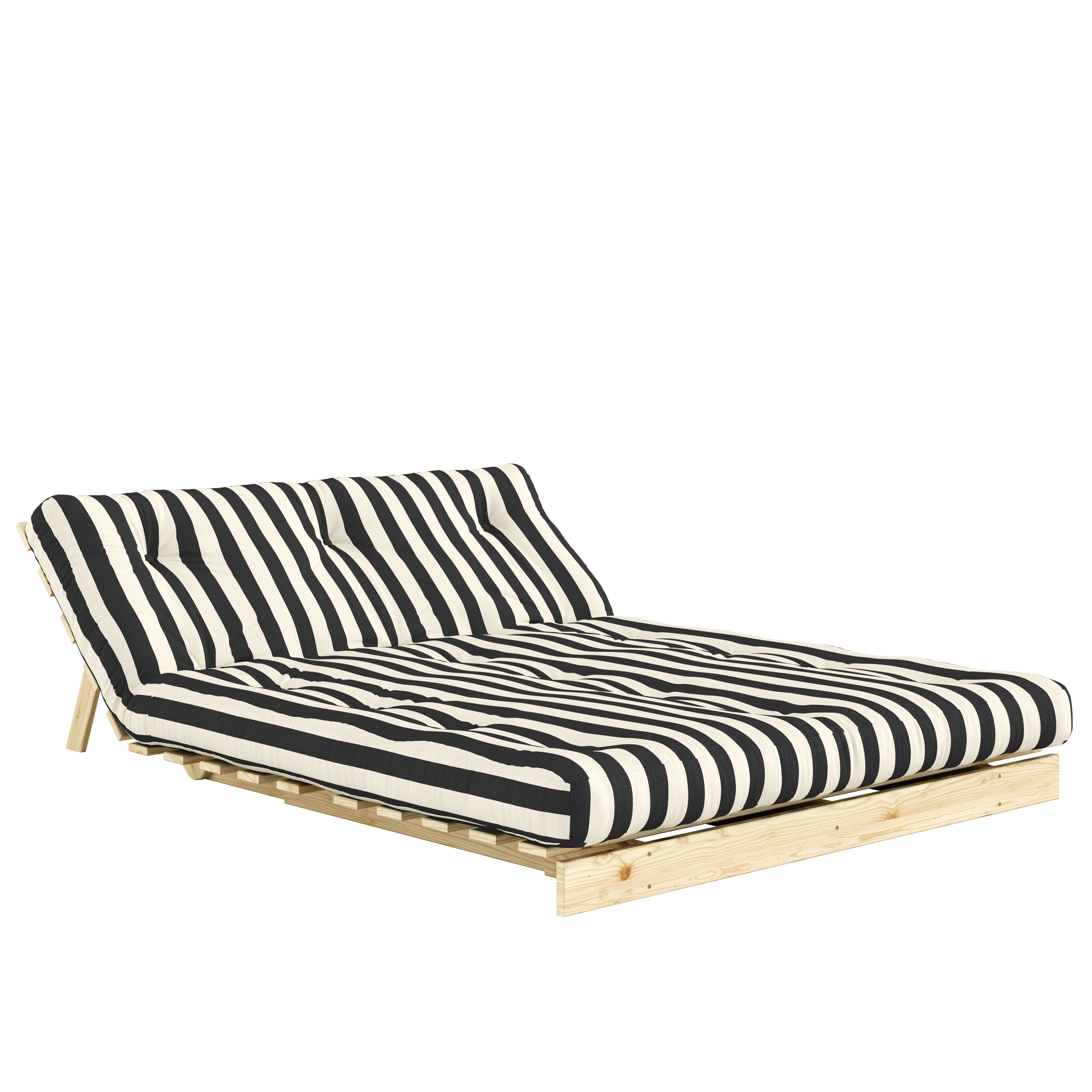 Karup Design Roots Bäddsoffa Natur/Black White 140cm