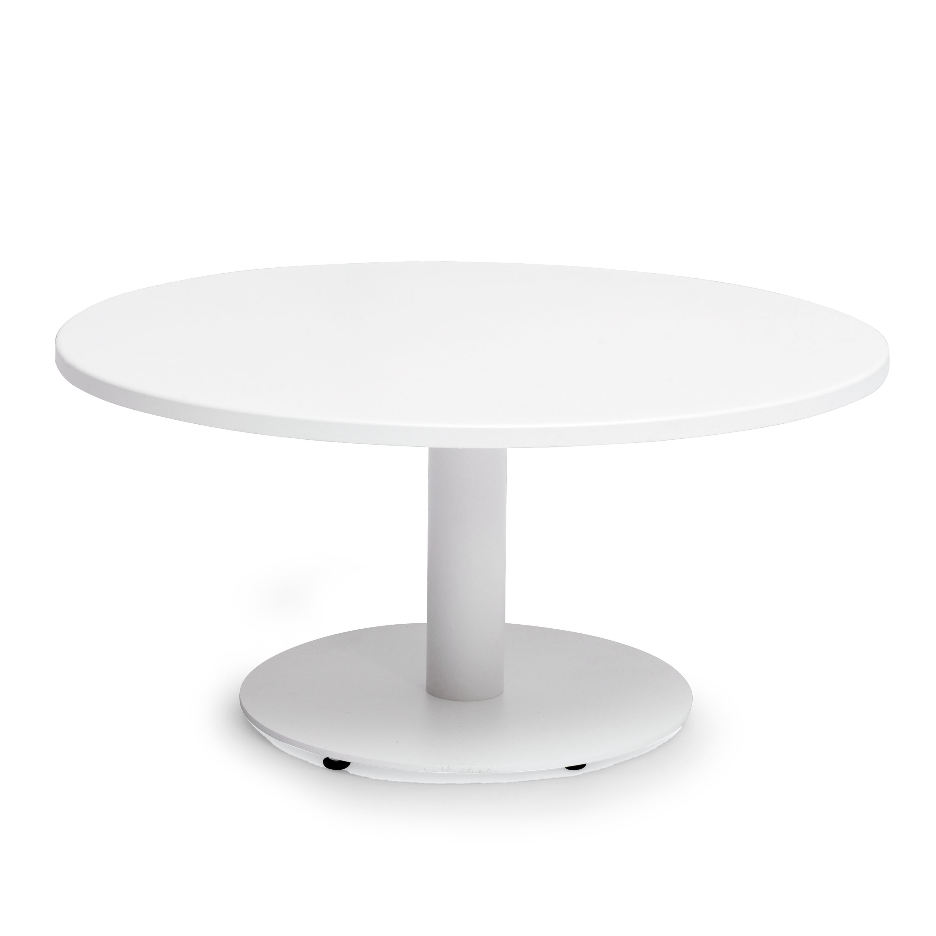 Näsby Soffbord Vit Ø80