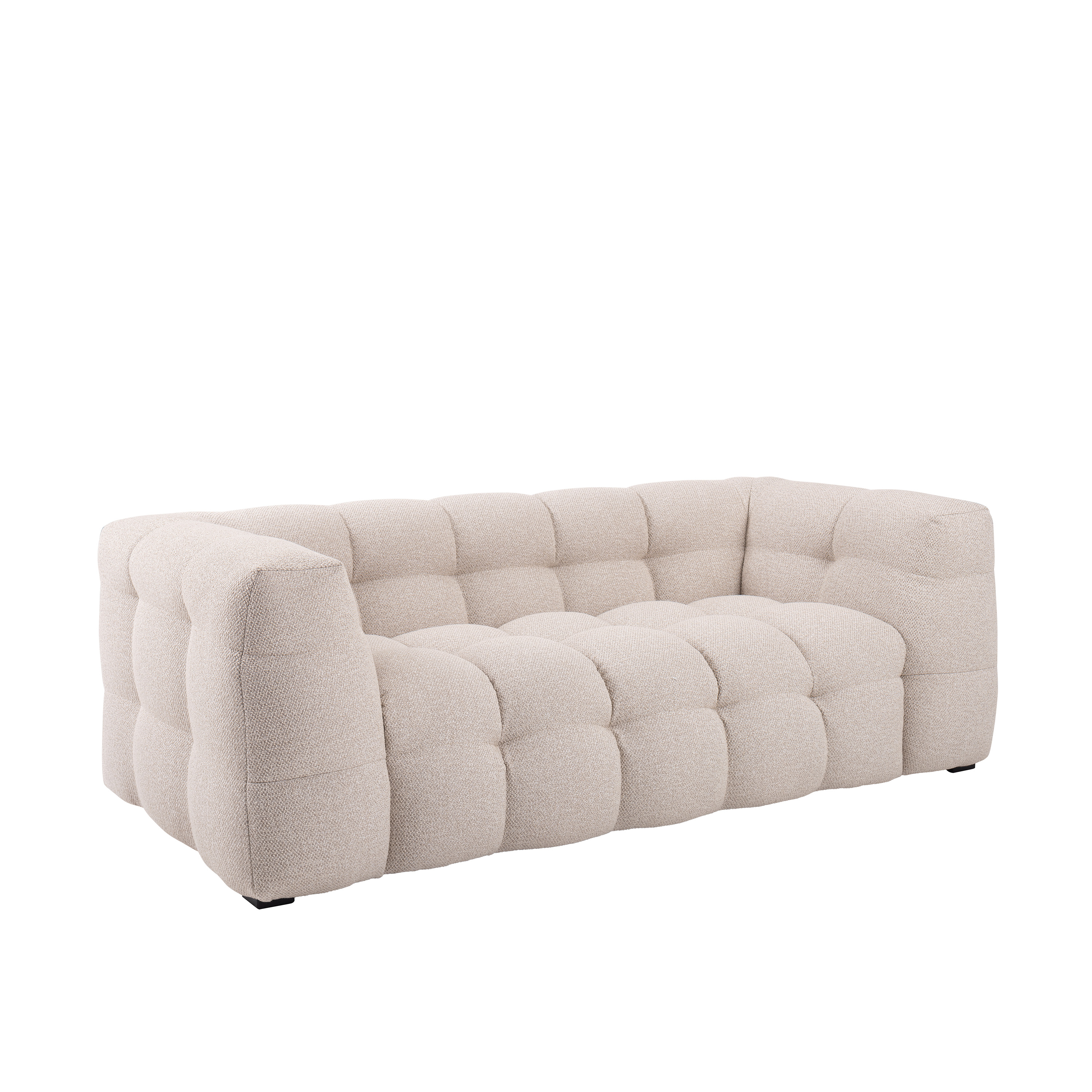 Sleepo Collection Billie 2-sits Soffa Beige Bouclé