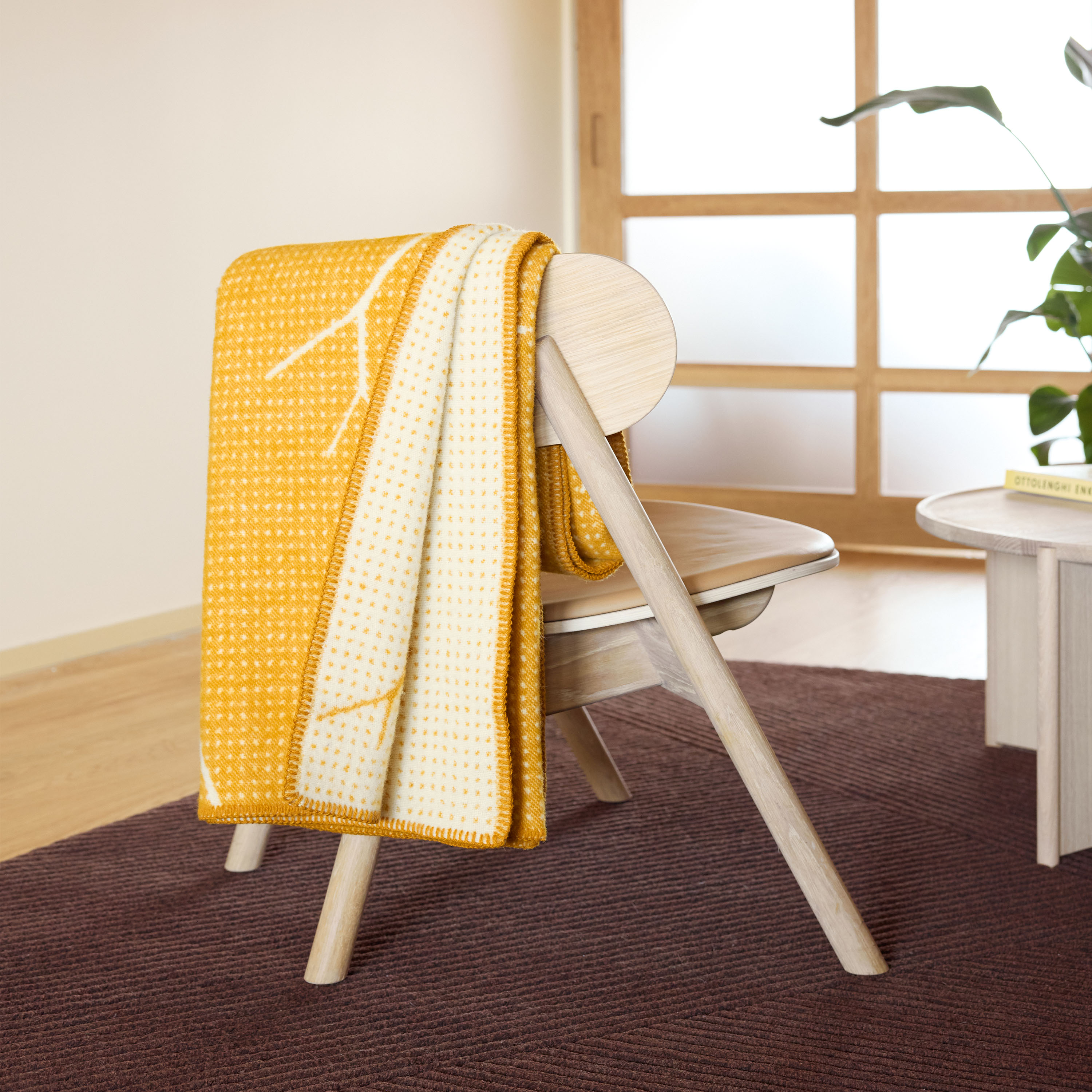 Northern Fall Pledd Gul 130x170