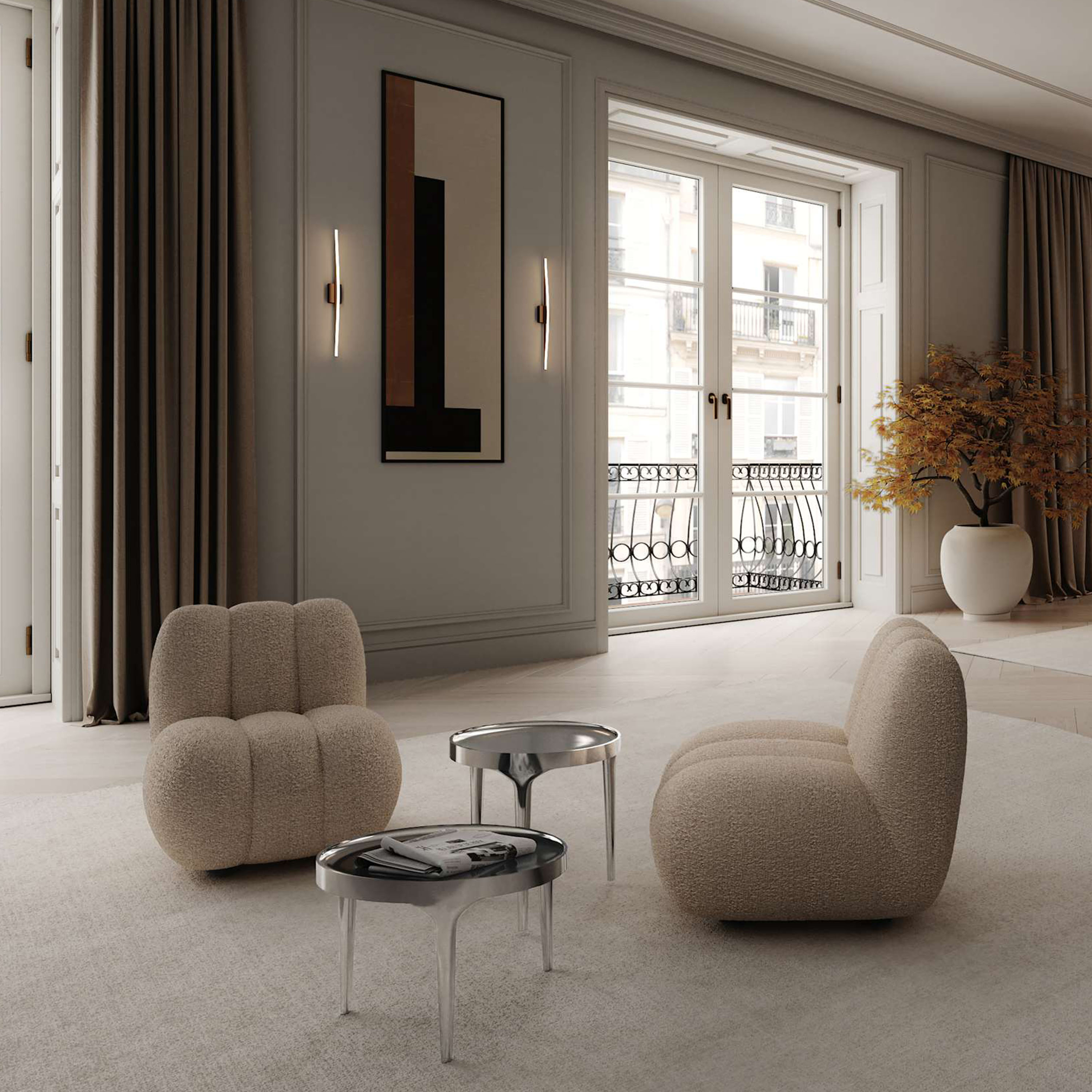 101 Copenhagen Bow Vegglampe Bronse Mini 50 cm