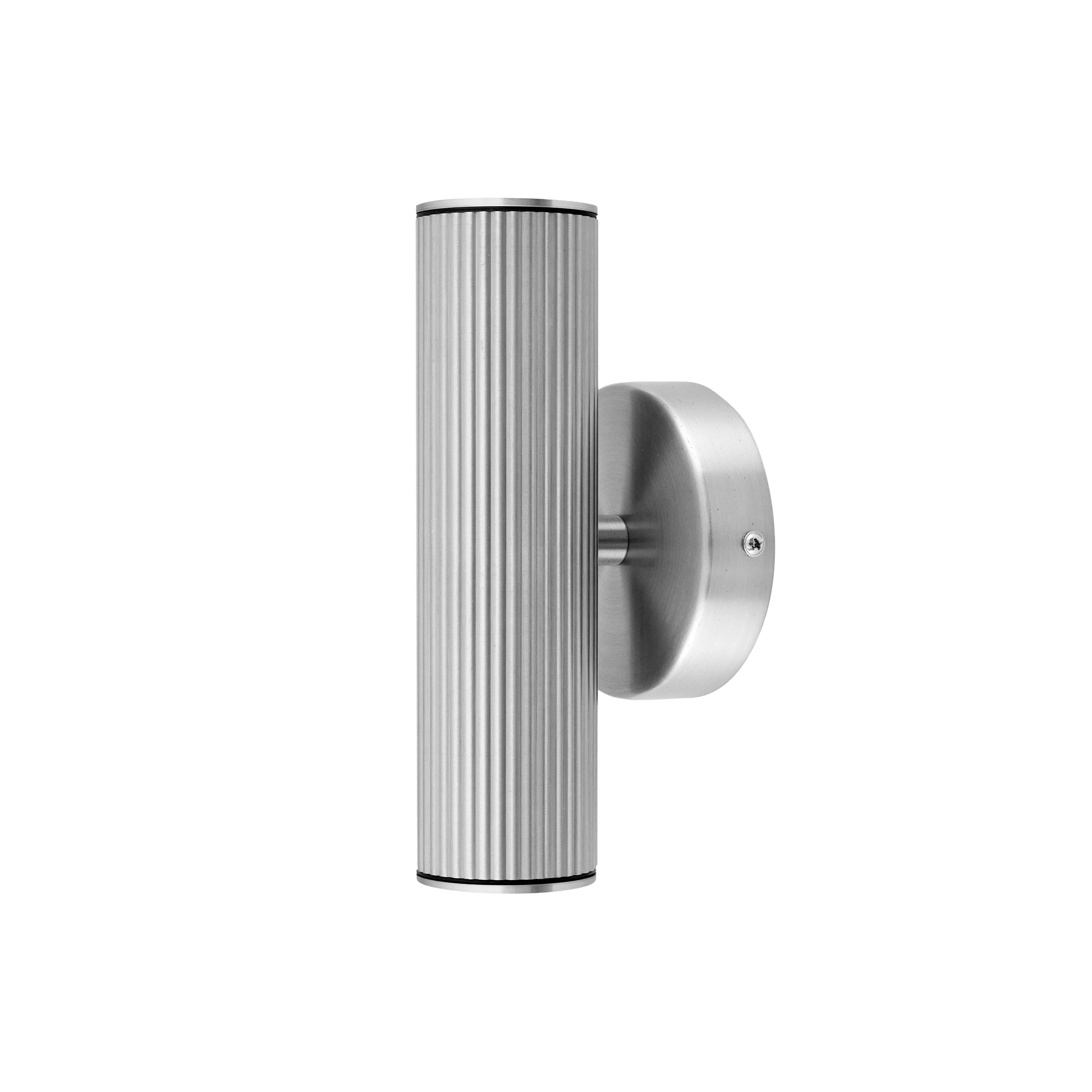 Hubble Up/Down Wandleuchte Gebürsteter Stahl