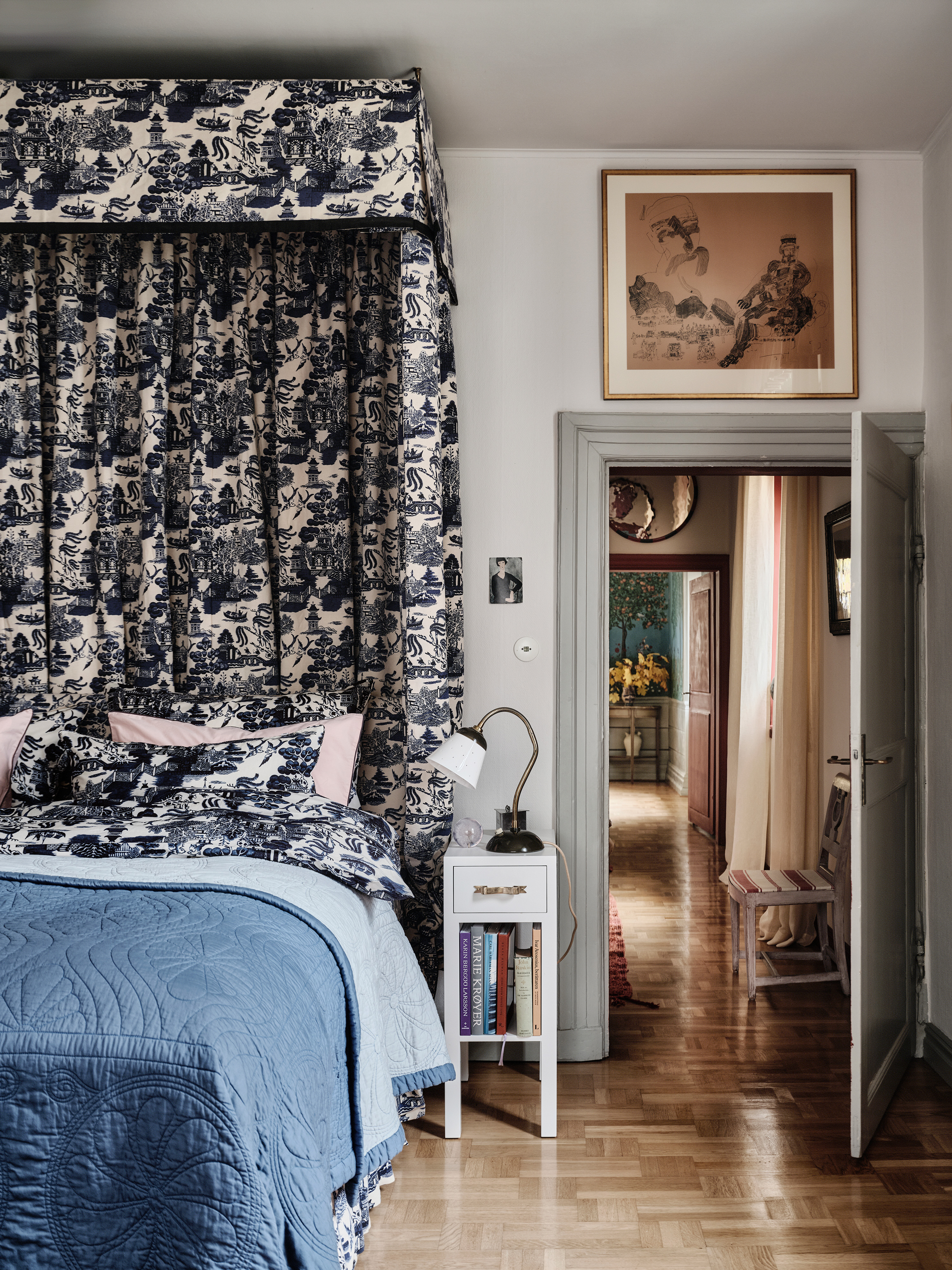 Mille Notti Willow Kissenbezug BIO Blau 50x90