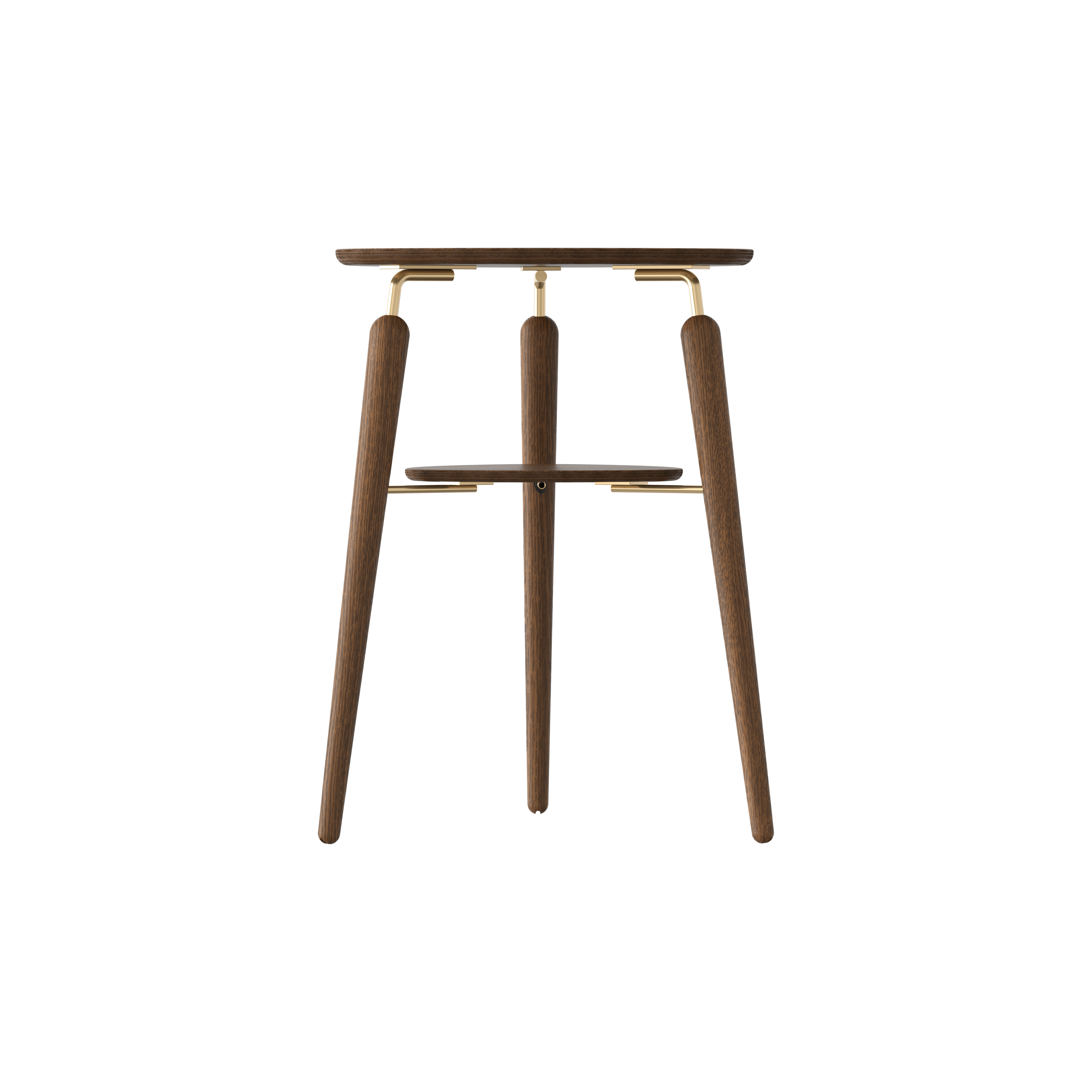 Umage - My Spot Sidobord Dark Oak/Brass - Svart