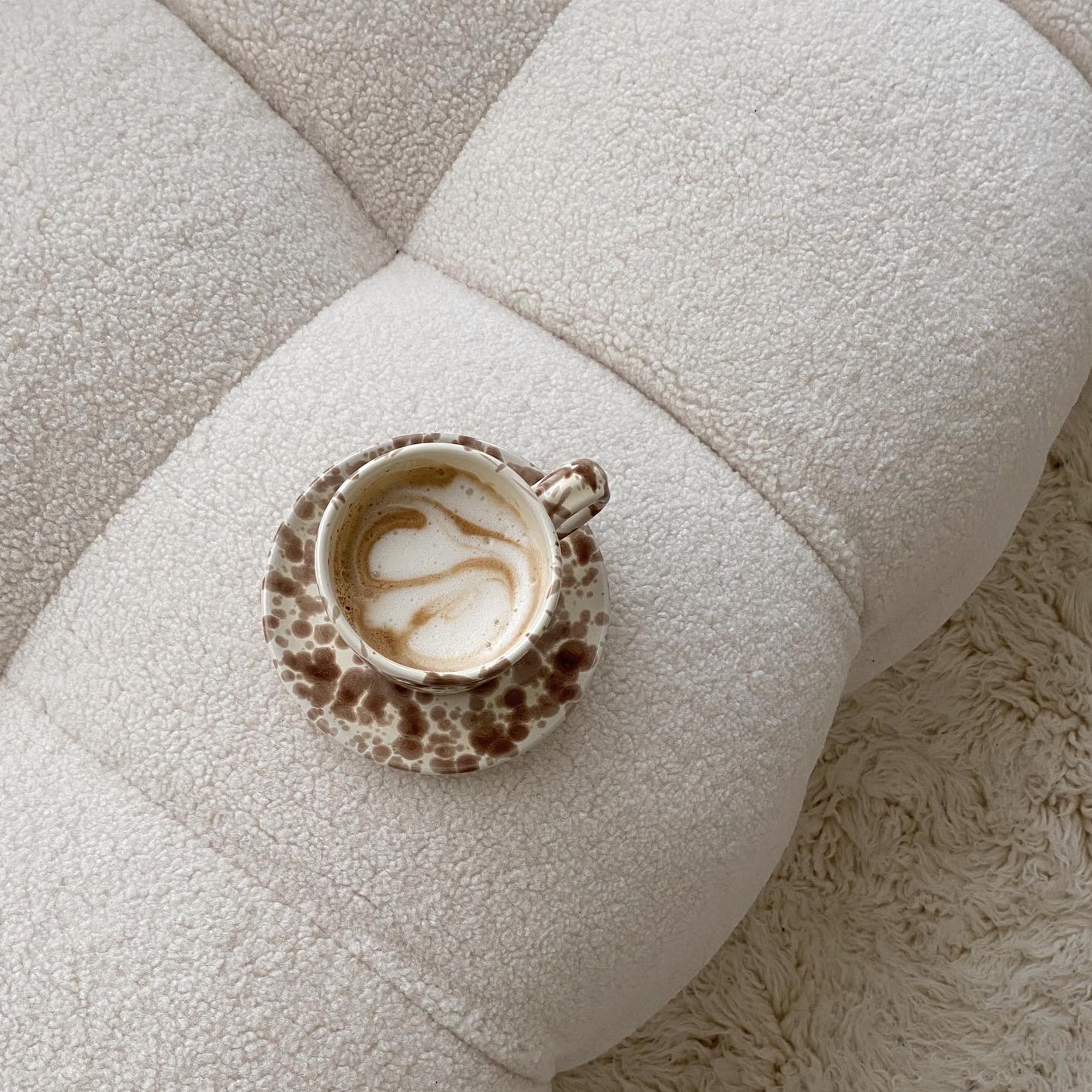 Sleepo Collection Billie Loungetuoli Creme Teddy 89cm