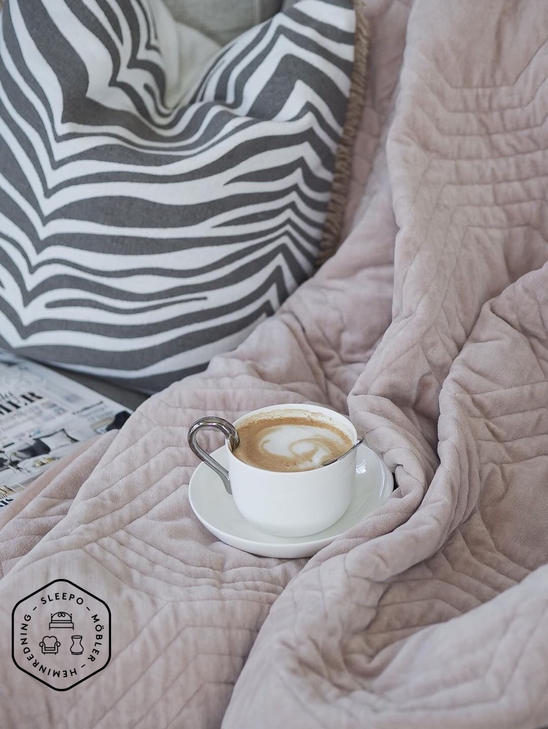 Classic Collection Zebra Dekokissen Titanium 50x50