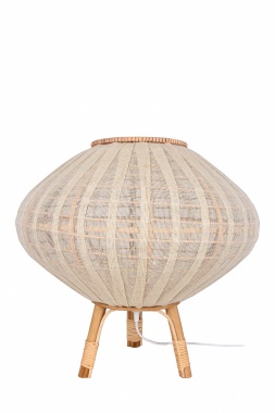 Globen Lighting - Borneo Bodenlampe Natur Ø50 - Beige - Bodenlampen