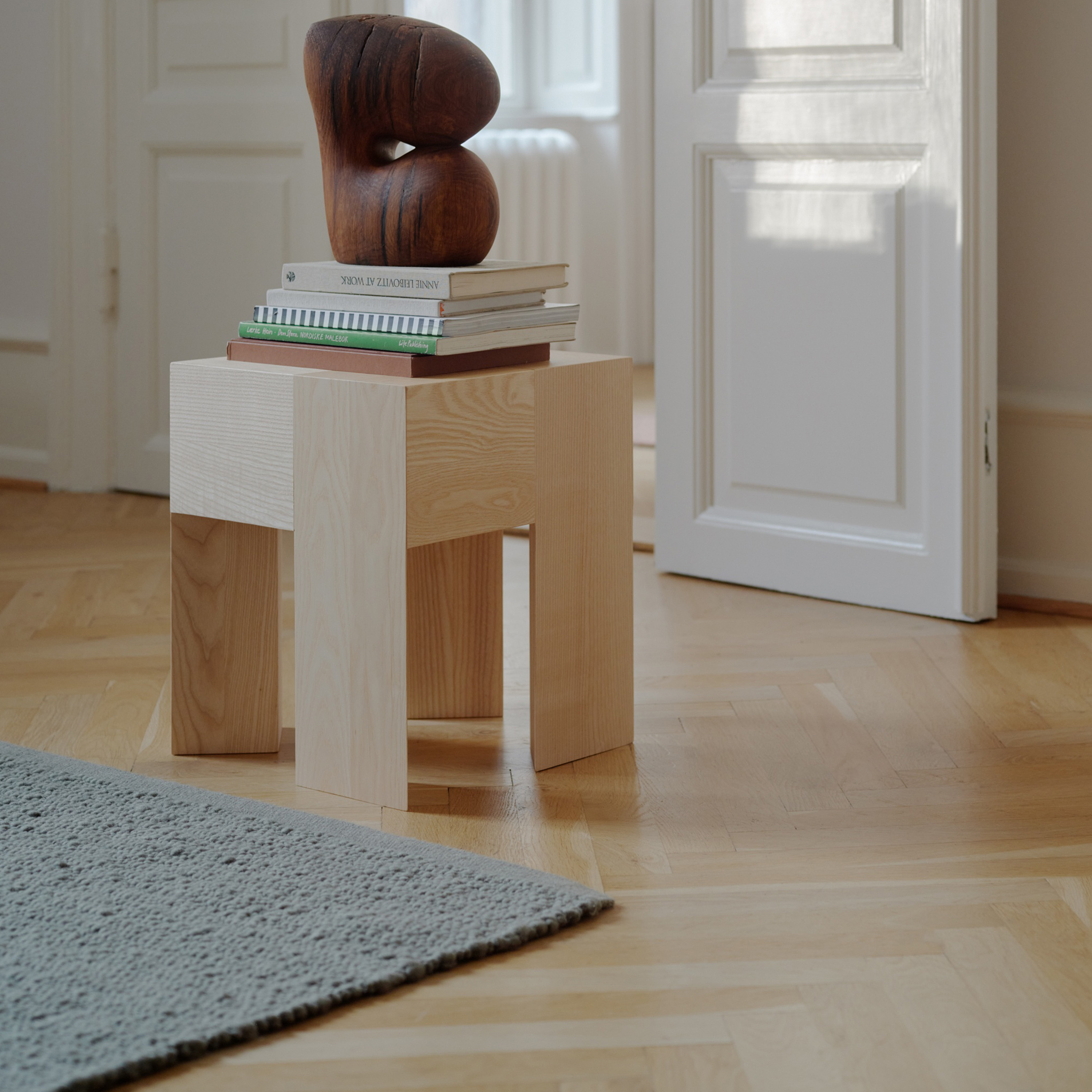 Linie Design Pebbled Poem Wollteppich Moss 170x240