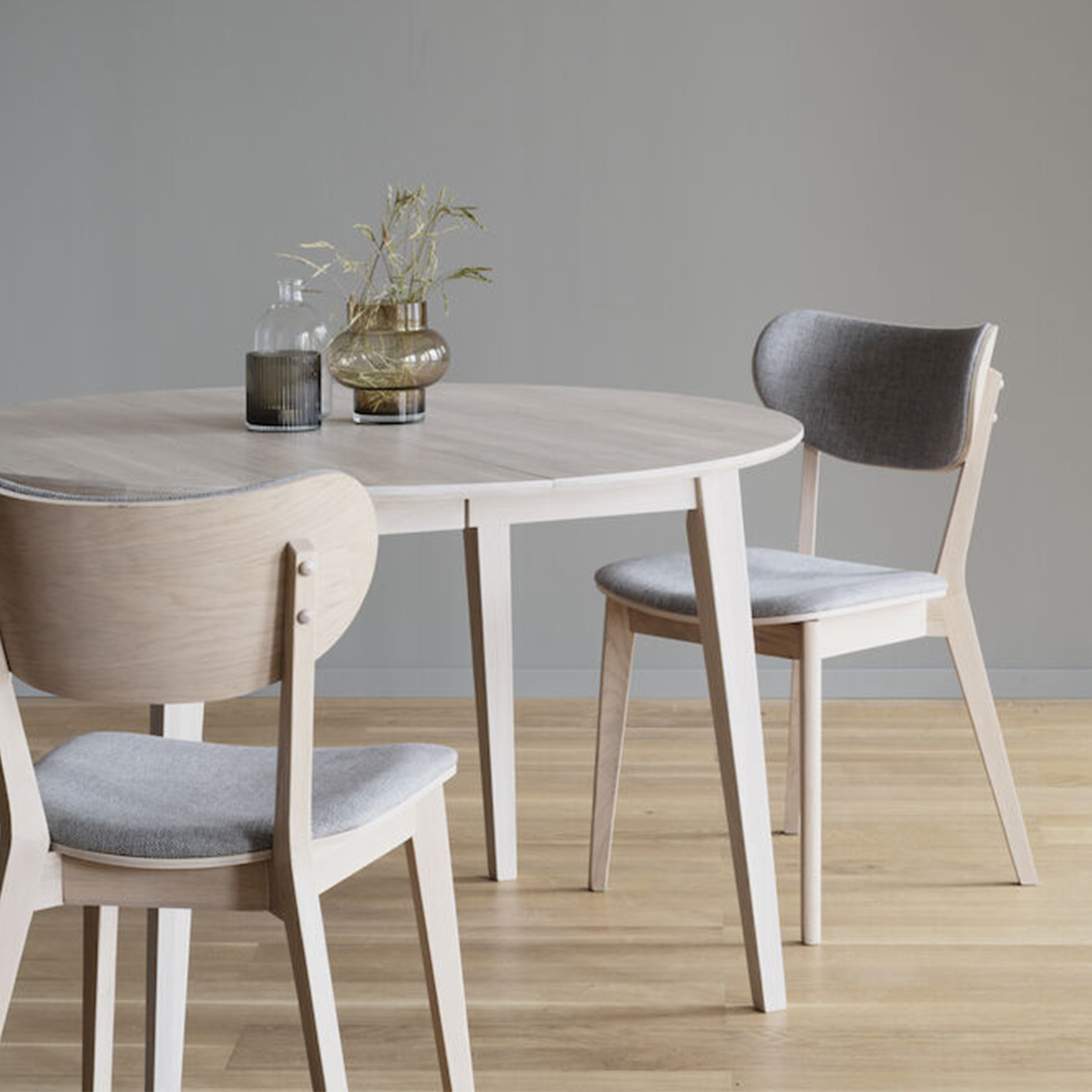 Rowico Home Kato Matstol Vitpigmenterad/Ljusgrå