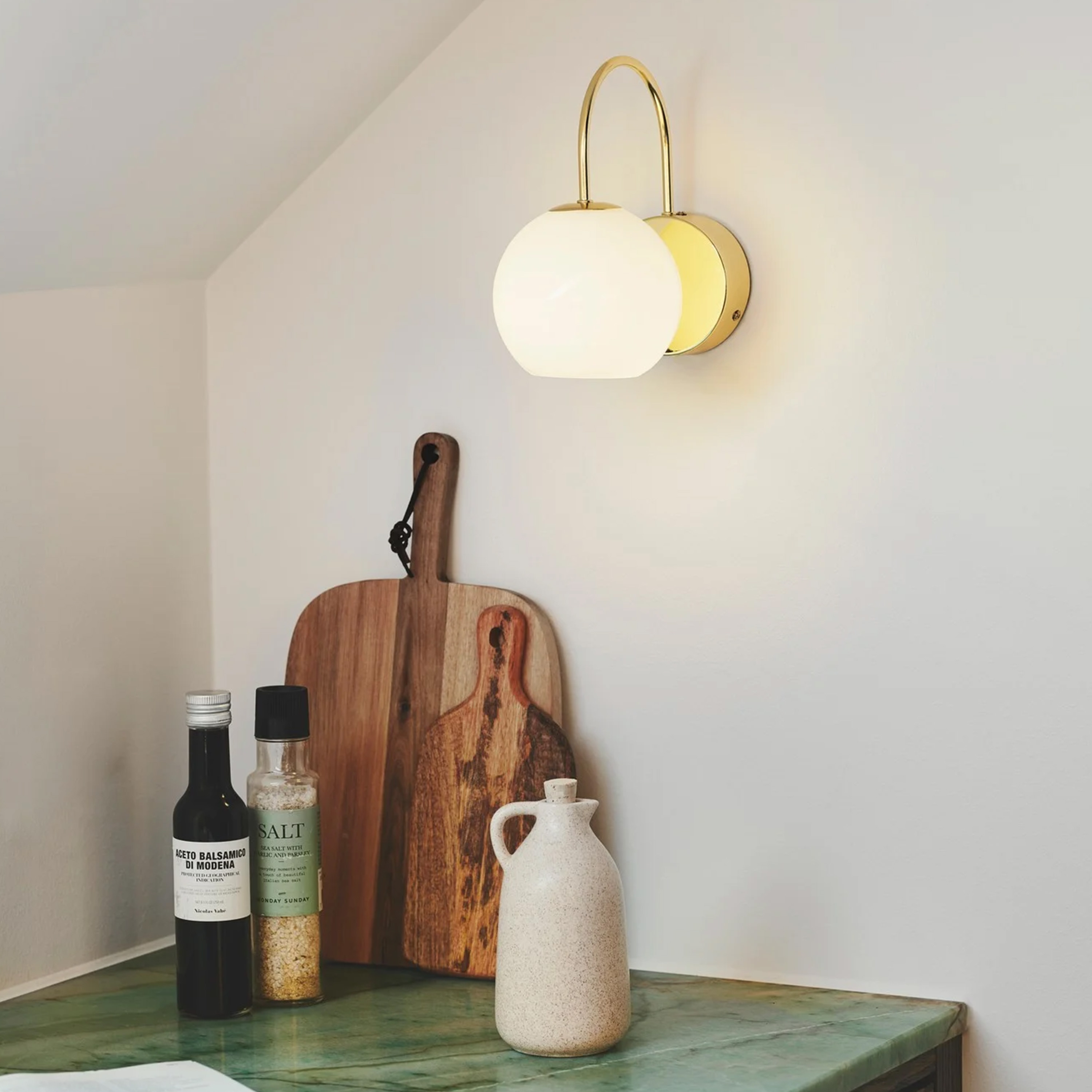 Nordlux Franca Vägglampa Mässing