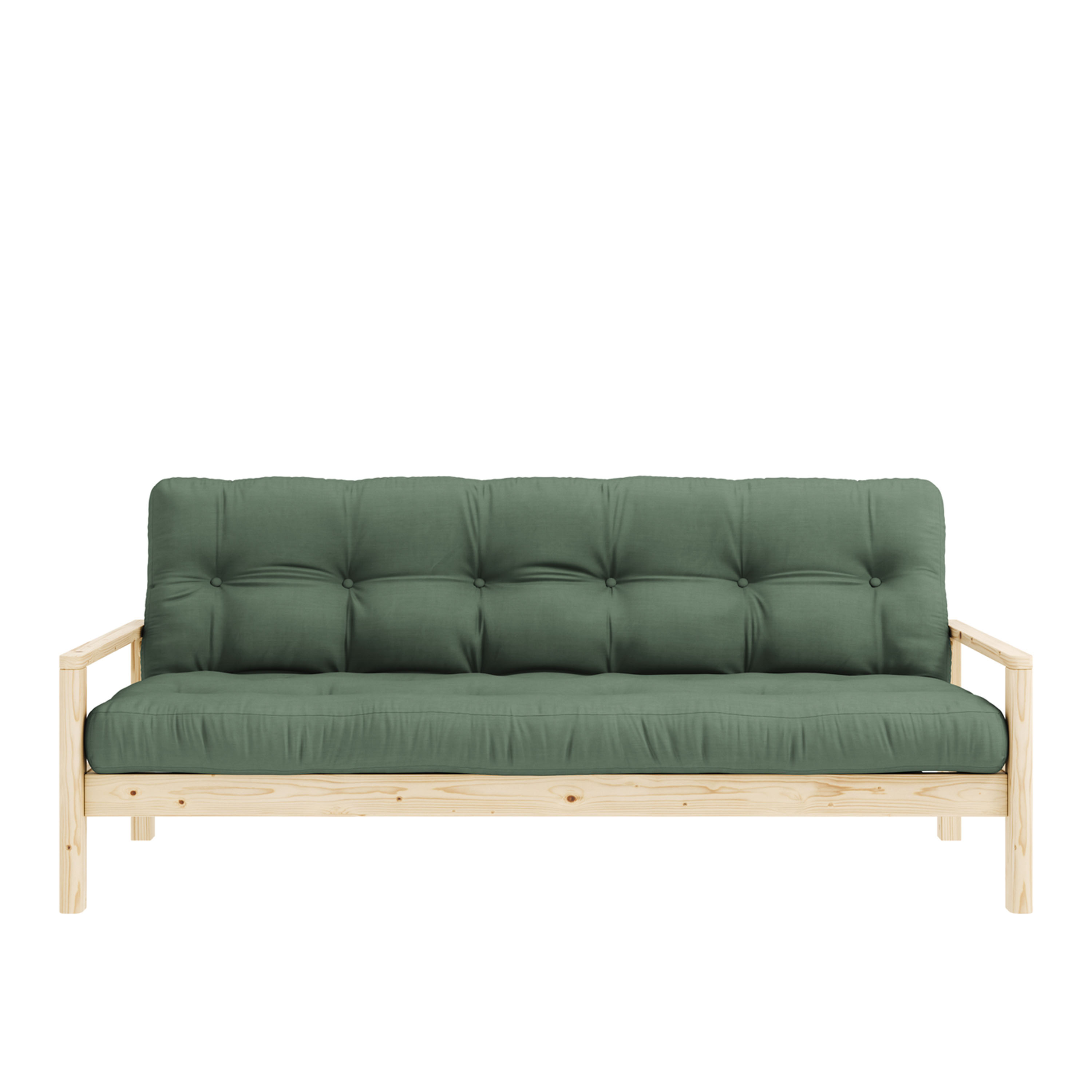 Karup Design Knob Schlafsofa Natur/Olivgrün 130cm