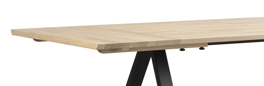 Rowico Home Carradale Matbord Vitpigmenterad/Svart 220cm