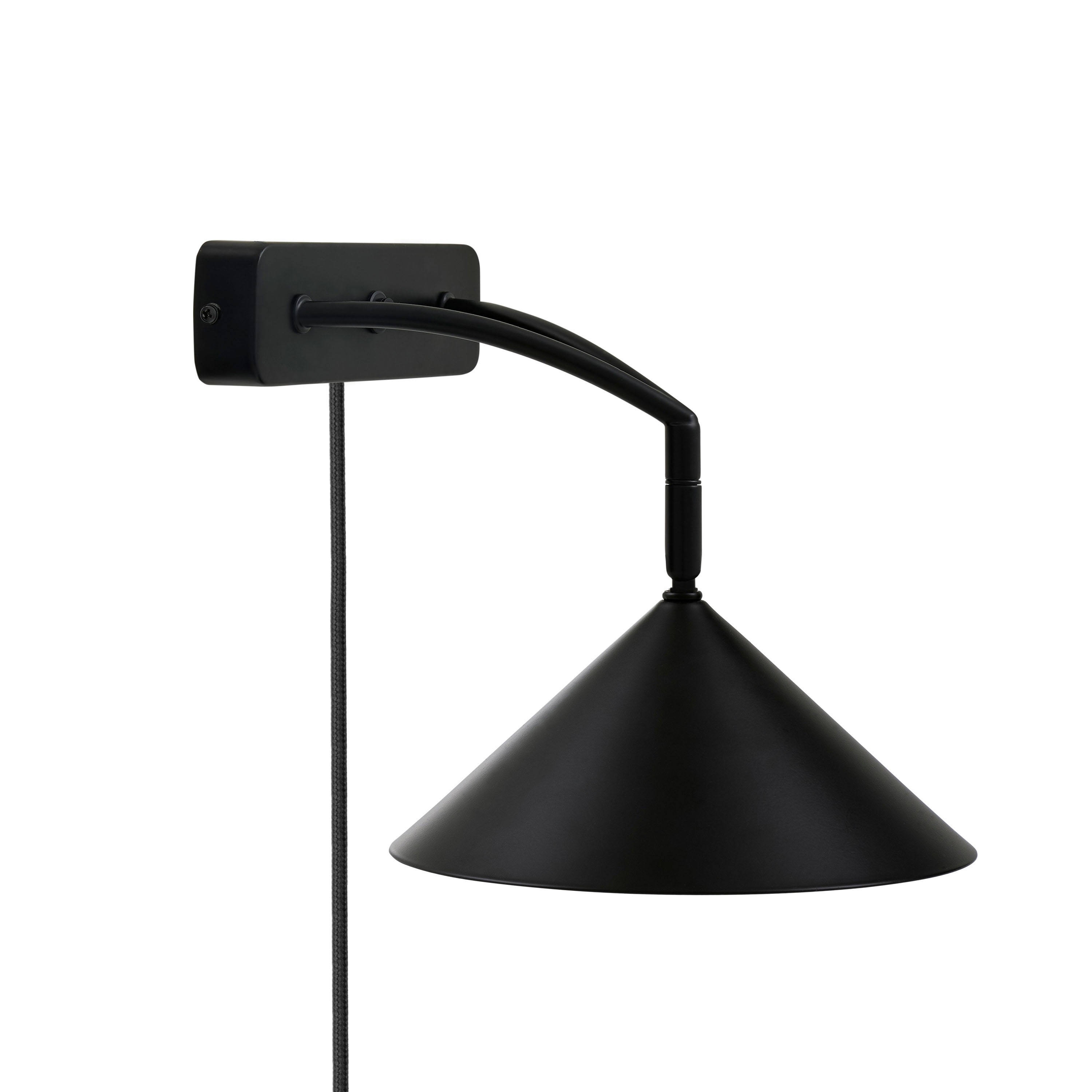 Curve Vägglampa Svart