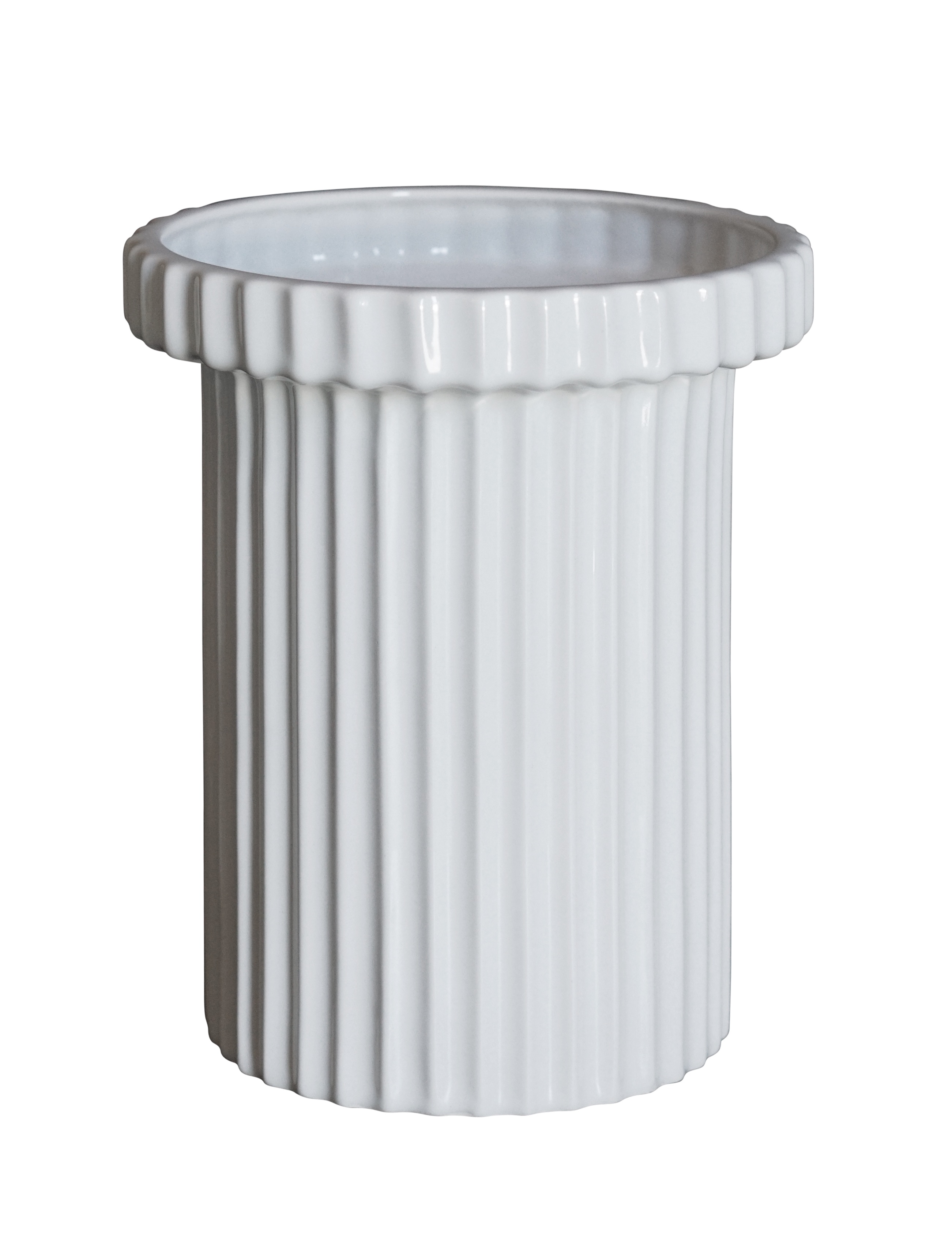 Stripe Kruka Shiny White Small