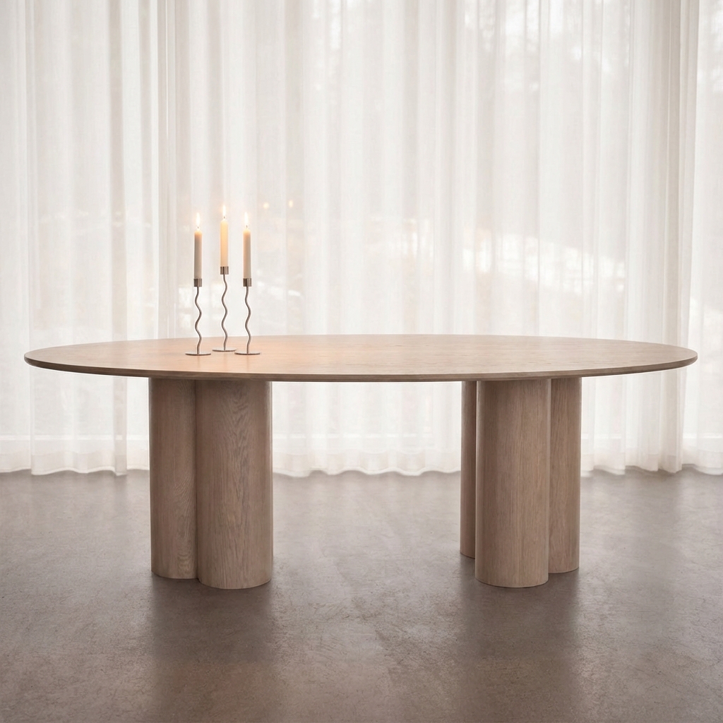 Sleepo Collection Laura spisebord hvitoljet eik 220cm