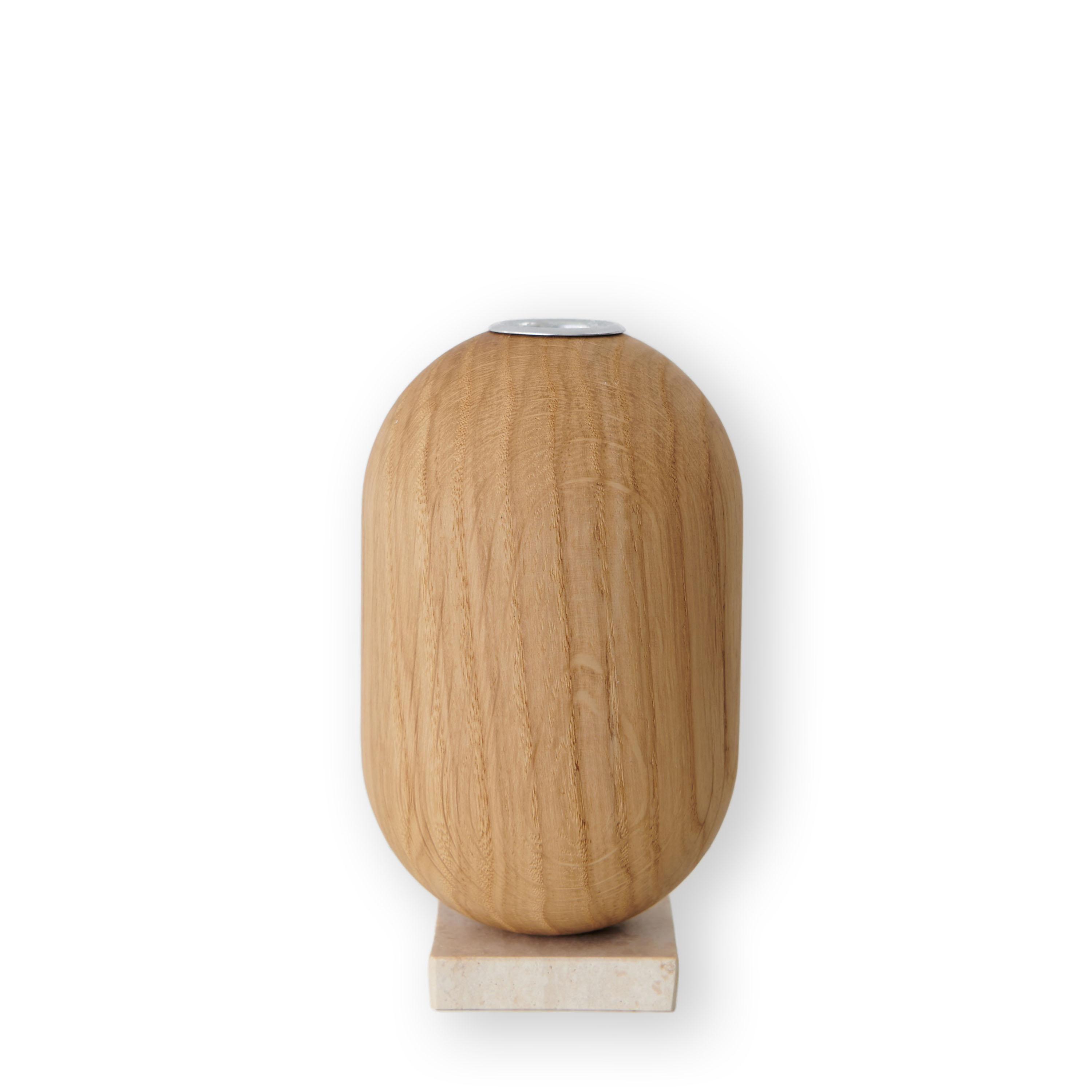 Aakjaer Furniture - Ellipse Kerzenhalter Natur geölte Eiche - Holz - Kerzenständer