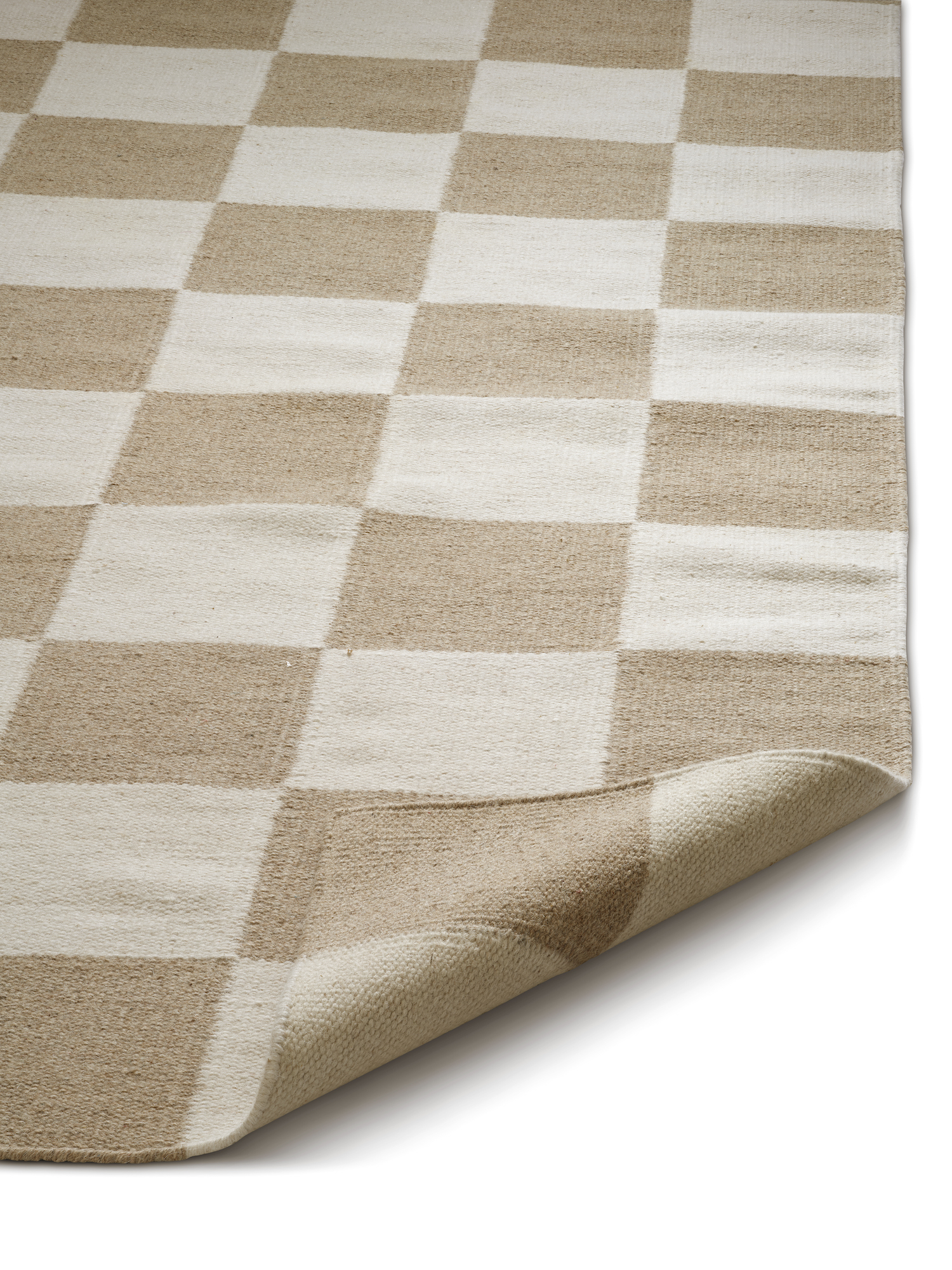 Classic Collection Squares Ullteppe Hvit/Natur 250x350
