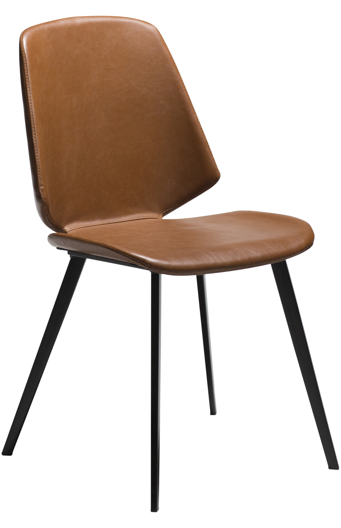 2-pack Dan Form - Swing Matstol Konstläder Ljusbrun