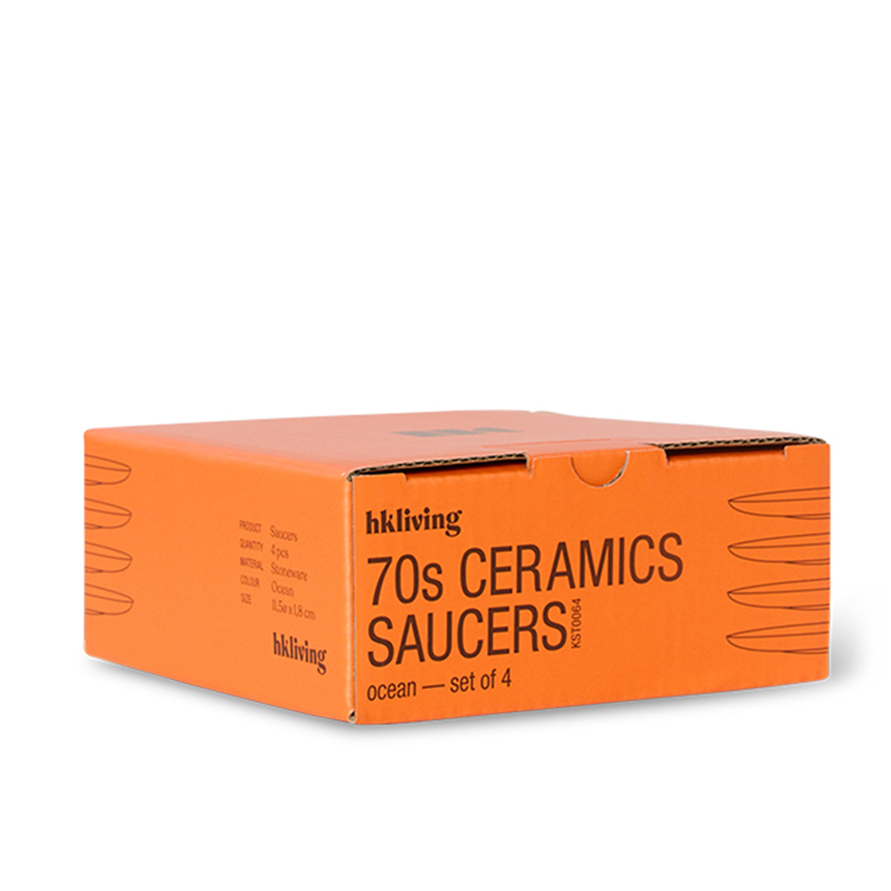 HKliving 70s Ceramics Asjett Ocean 4-pack