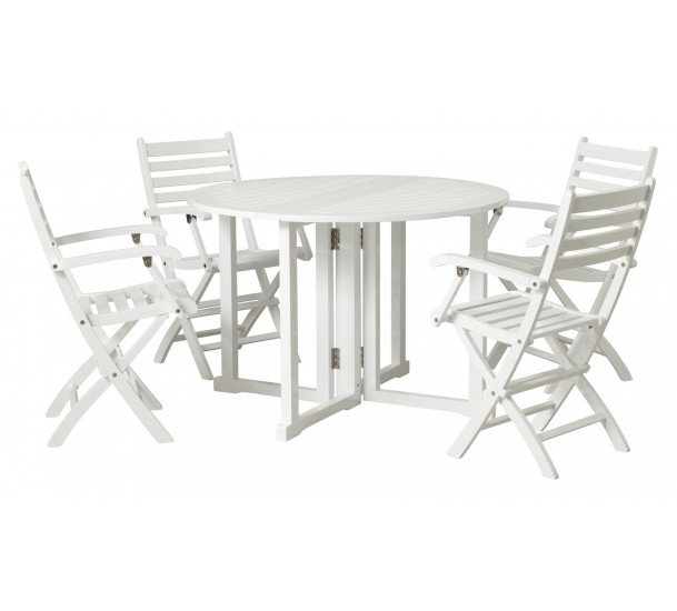 Cinas Butterfly Balkongbord White Ø110