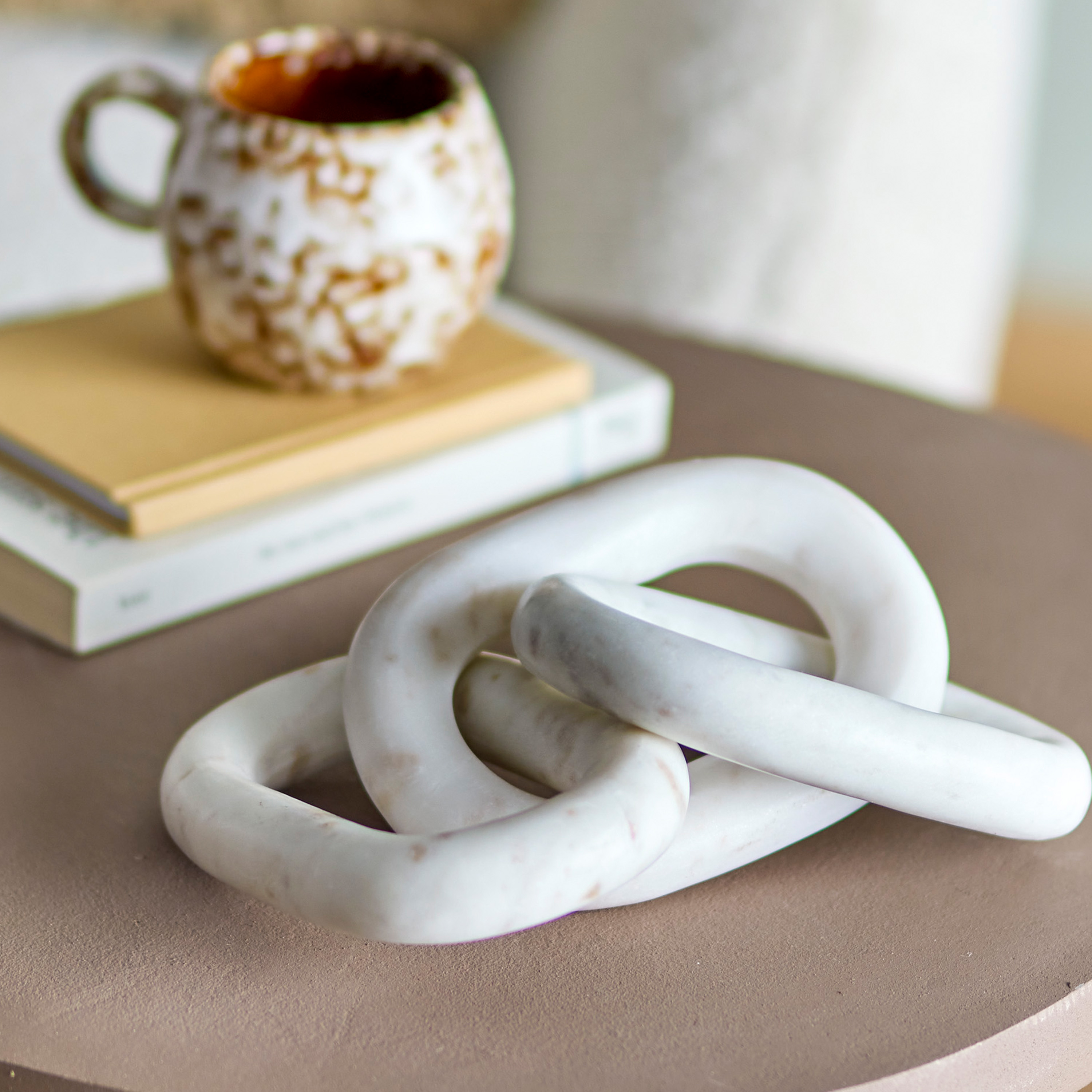 Bloomingville Adee Dekoration Weißer Marmor