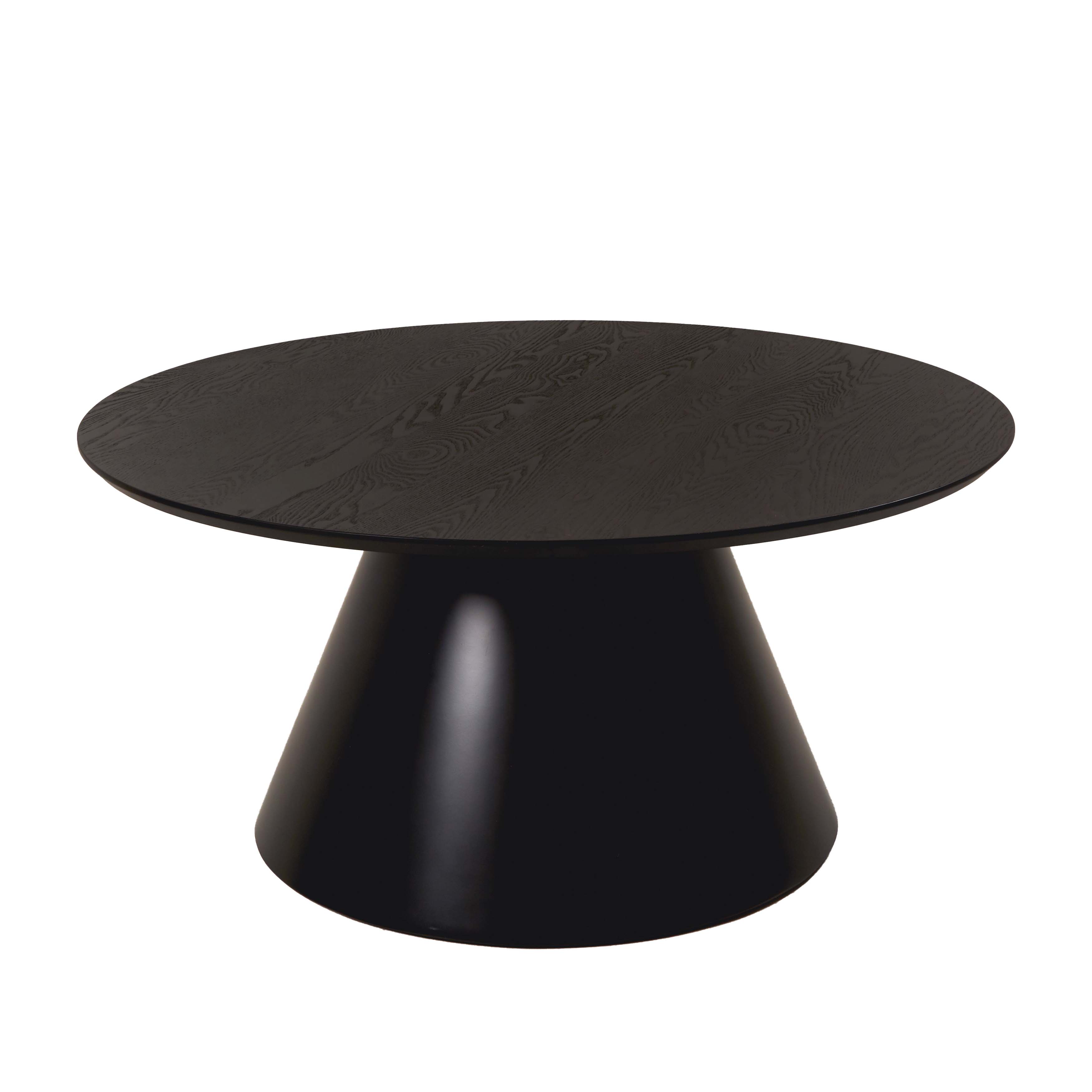 Nordic Home - Myra Sofabord Svart Ø110 - Salongbord