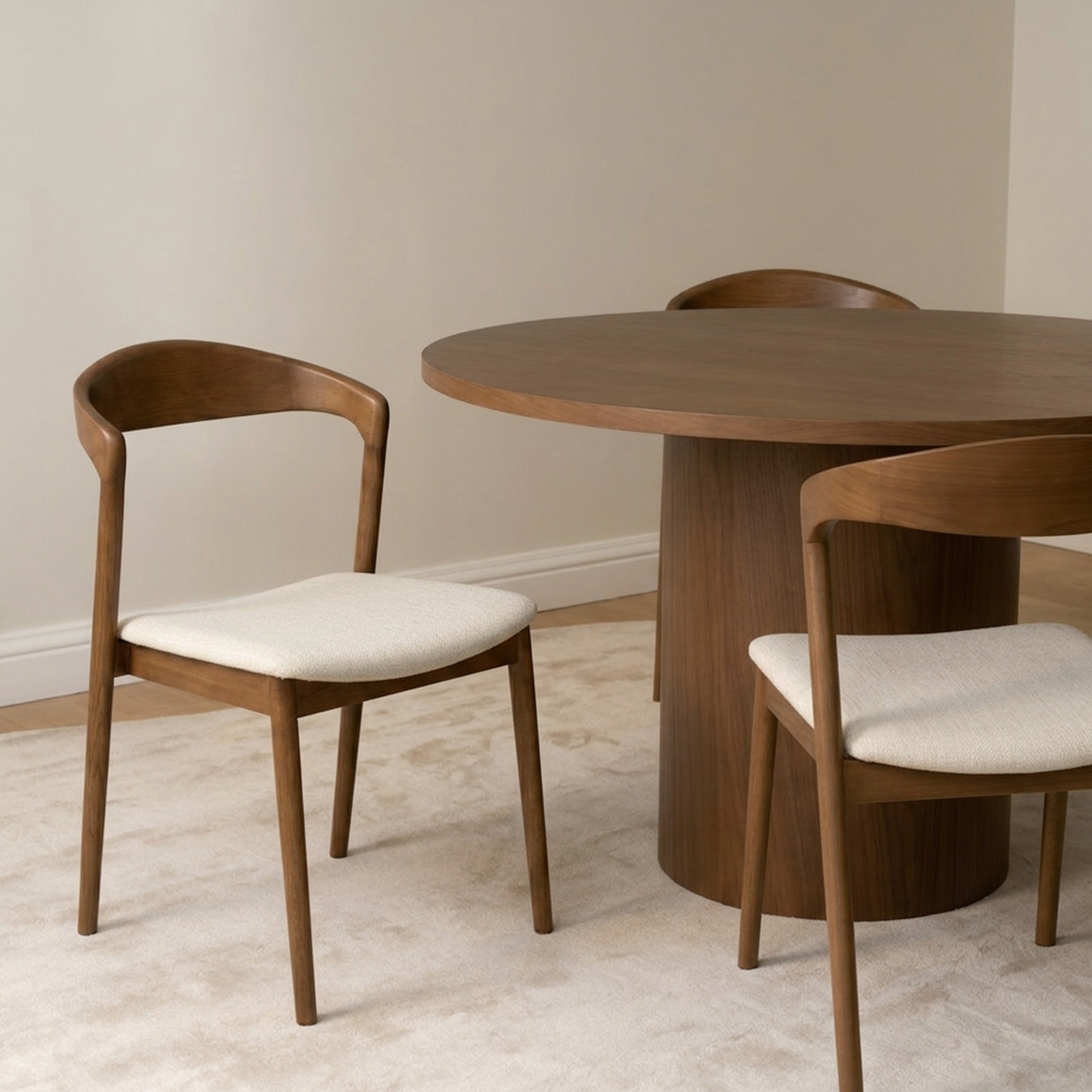 Sleepo Collection Casper Spisestol Lys Brunbeiset/Hvit