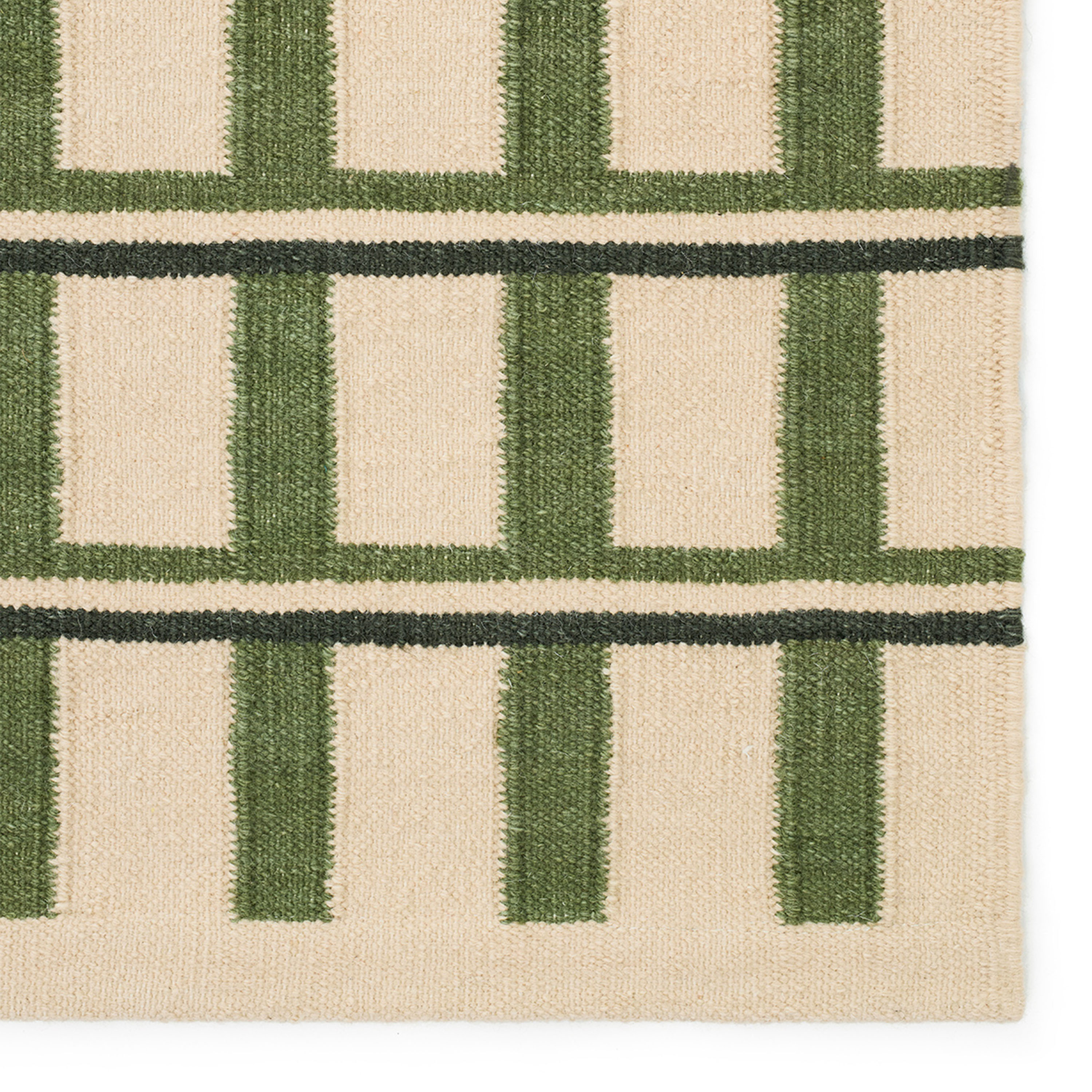 Chhatwal &amp; Jonsson Mysore Ullmattor Off White/Green/Dark Green 180x270