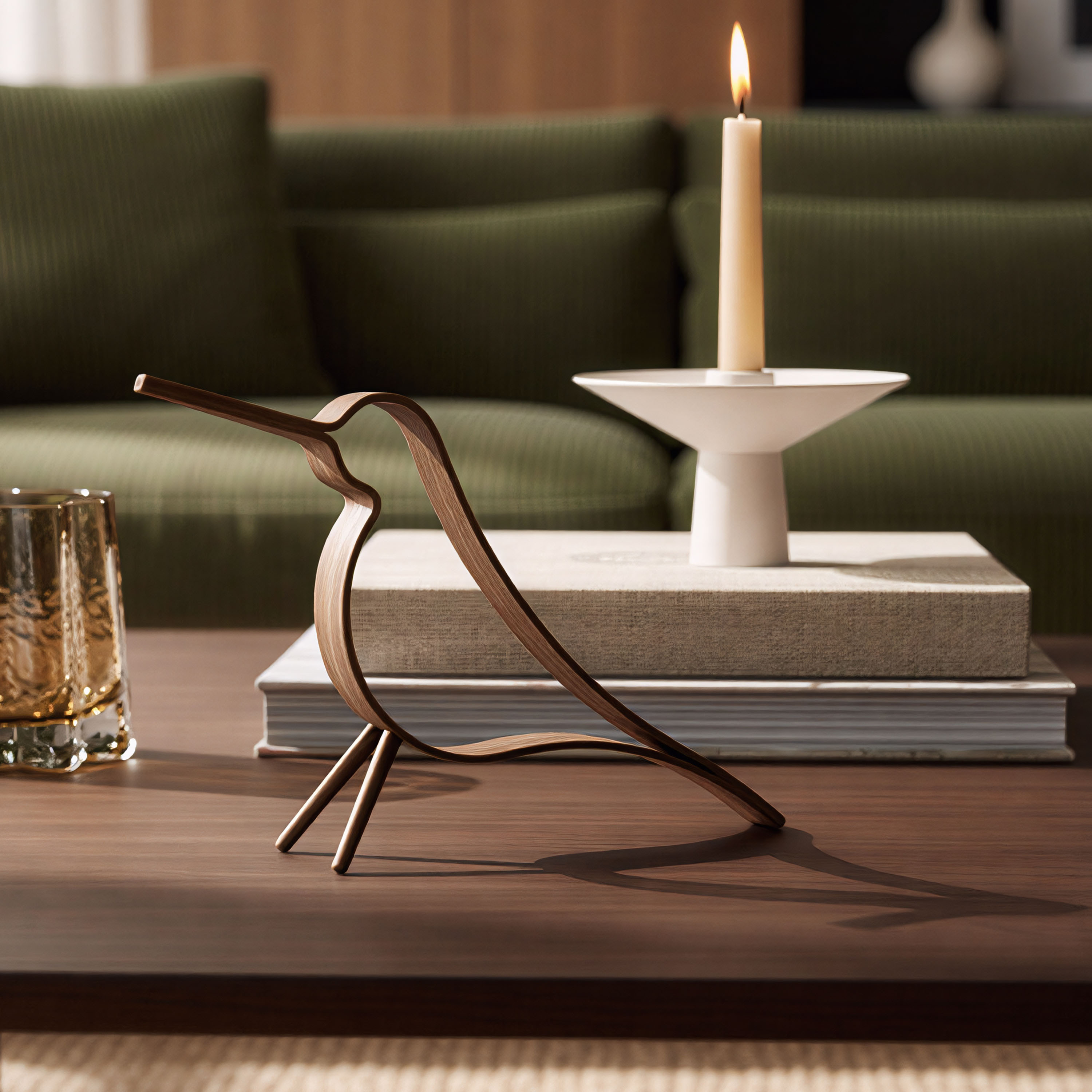 Cooee Design Woody Bird Dekorasjon Dark Oak Medium
