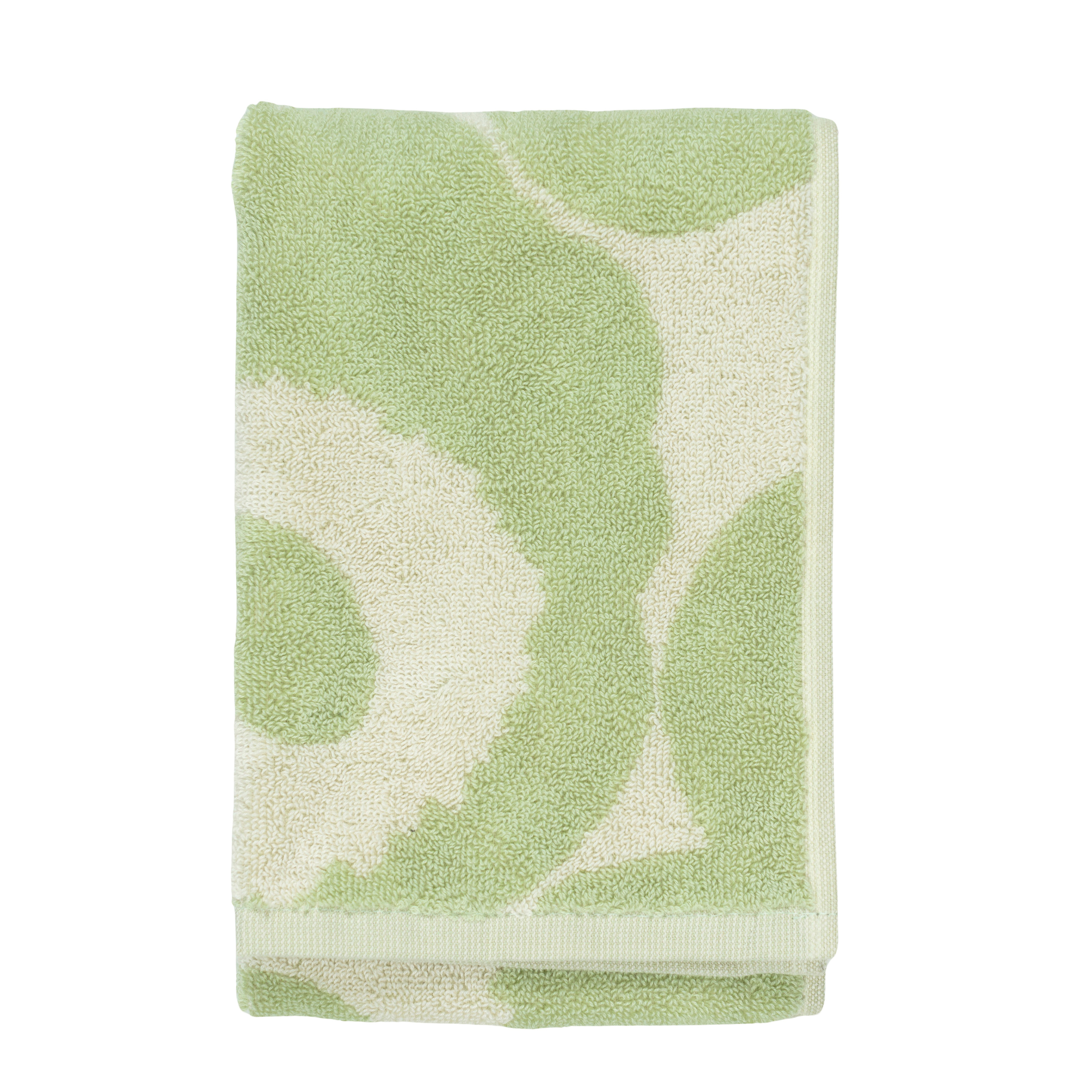 Unikko Handduk Offwhite/Sage 30x50