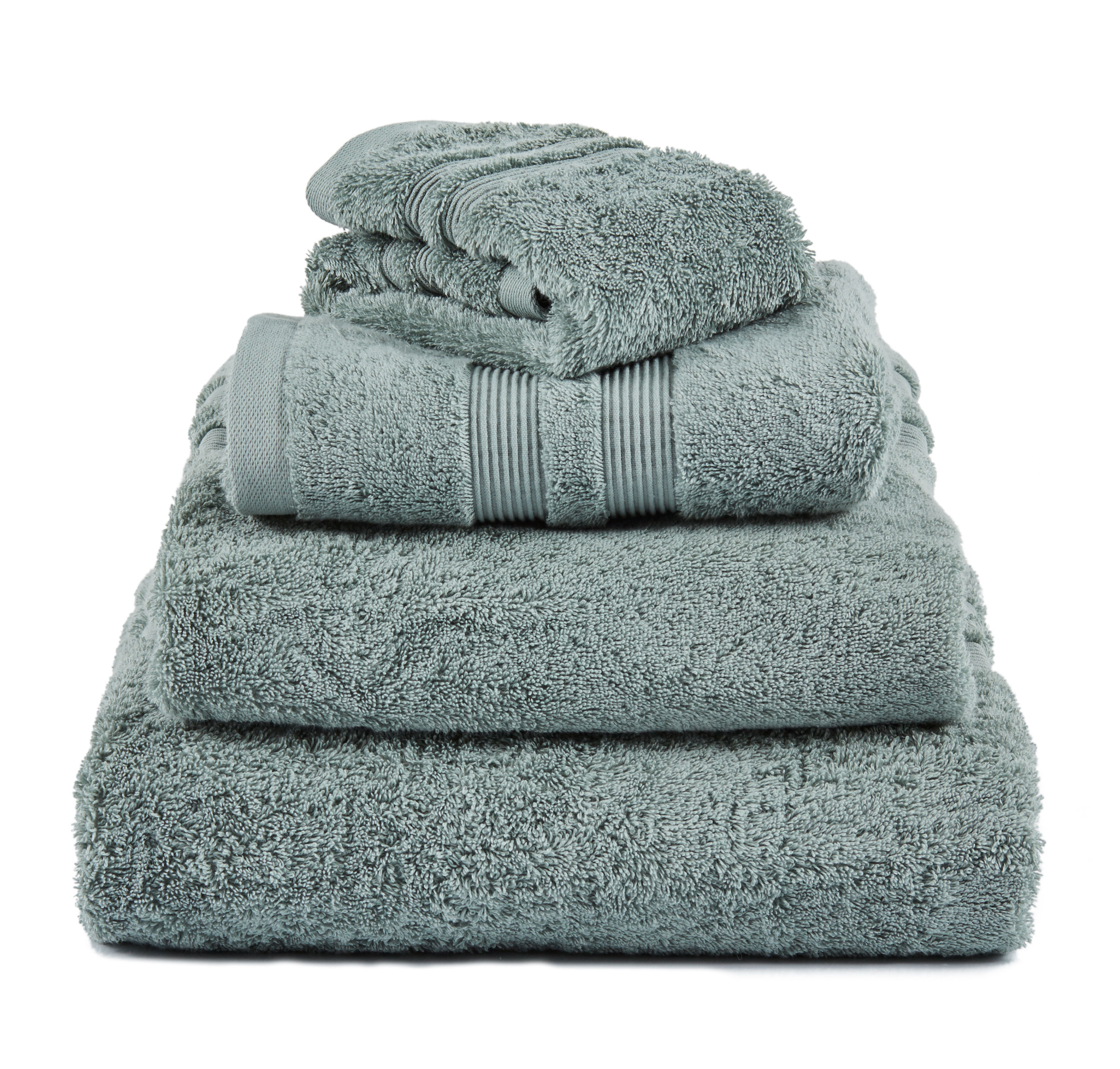 Fontana Handduk EKO Grå/Grön 30x50