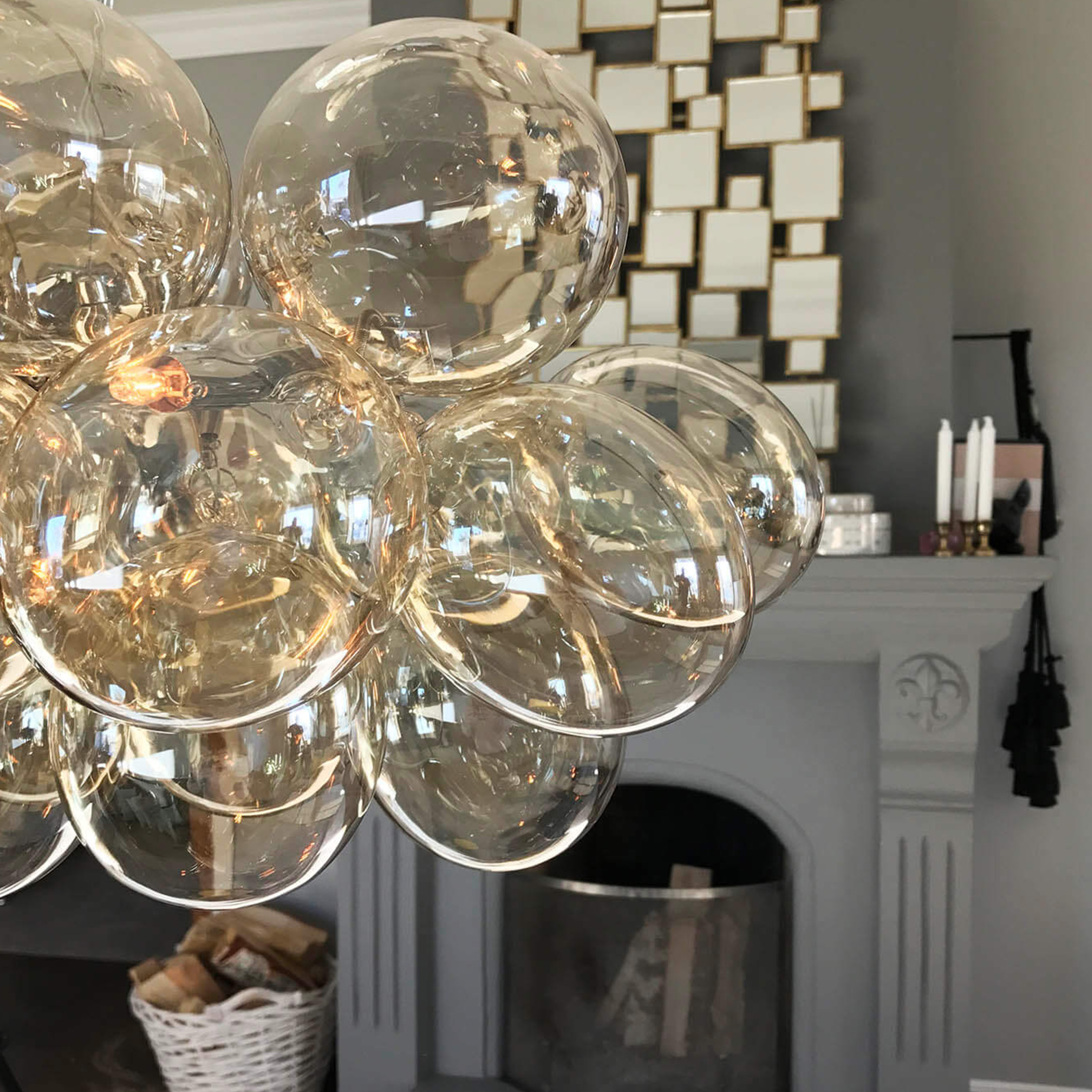 By Rydéns Gross Bar Taklampa Amber