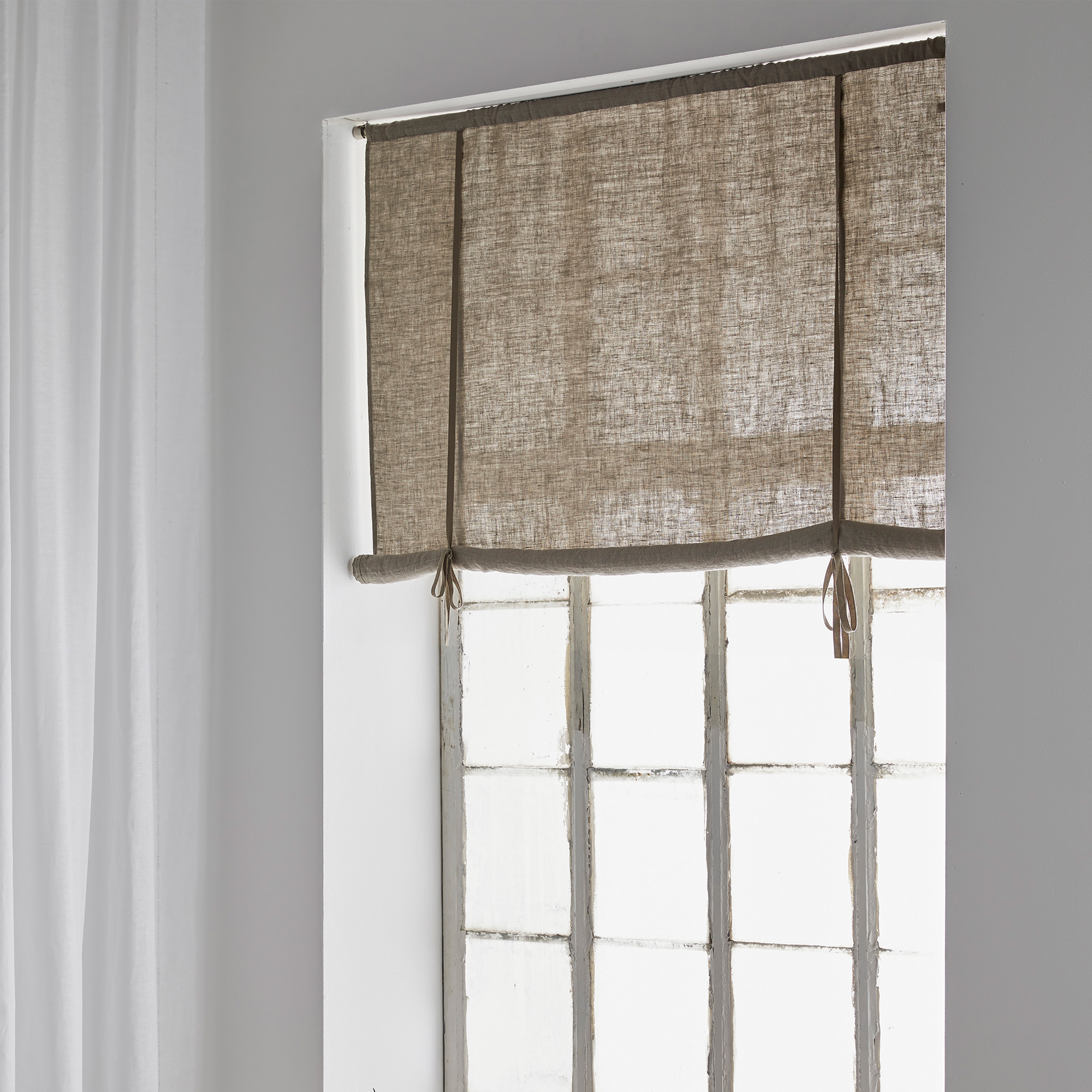 Himla Sunshine Hochwertiger Leinenvorhang Natur 120x120