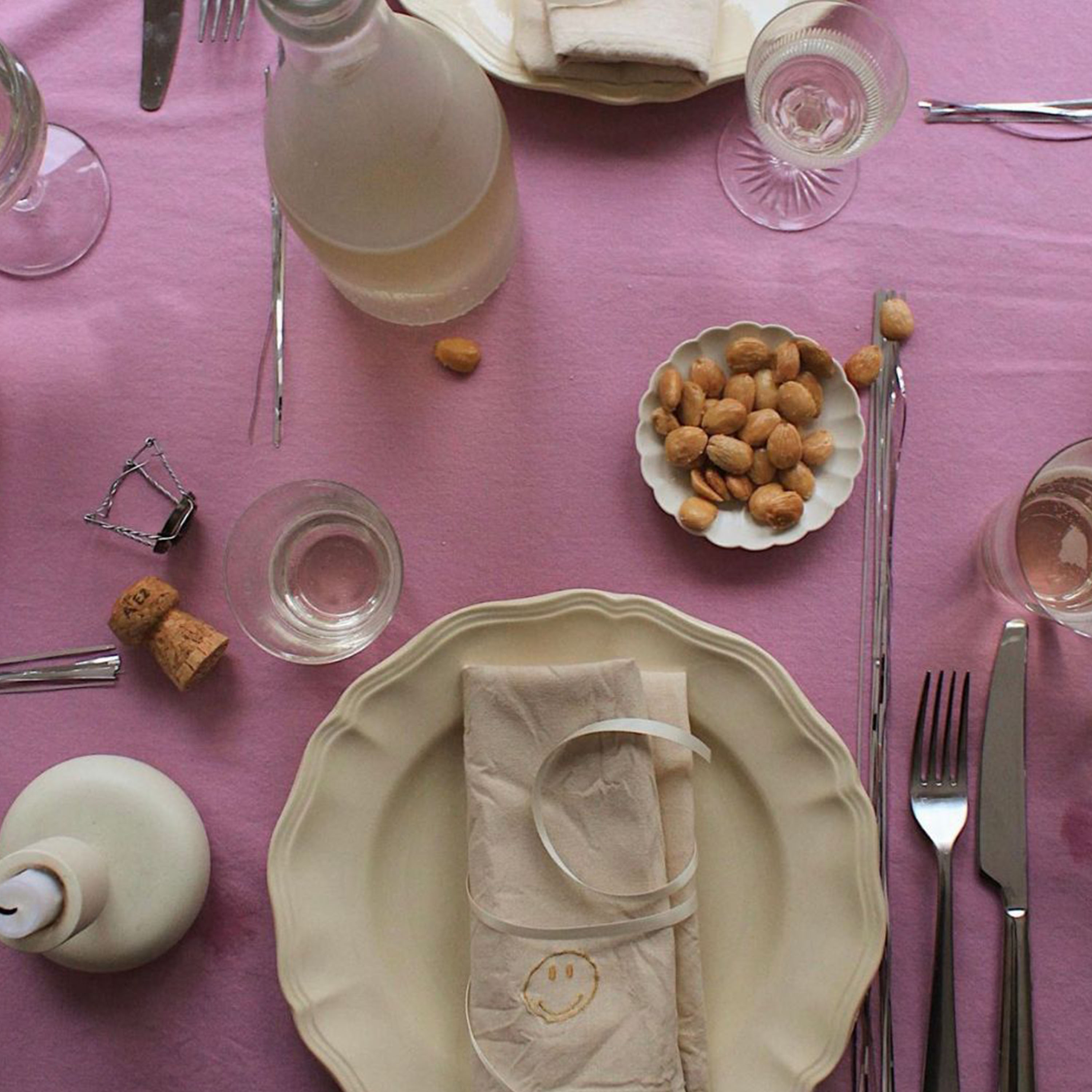 Midnatt Happy Serviett 4-pack