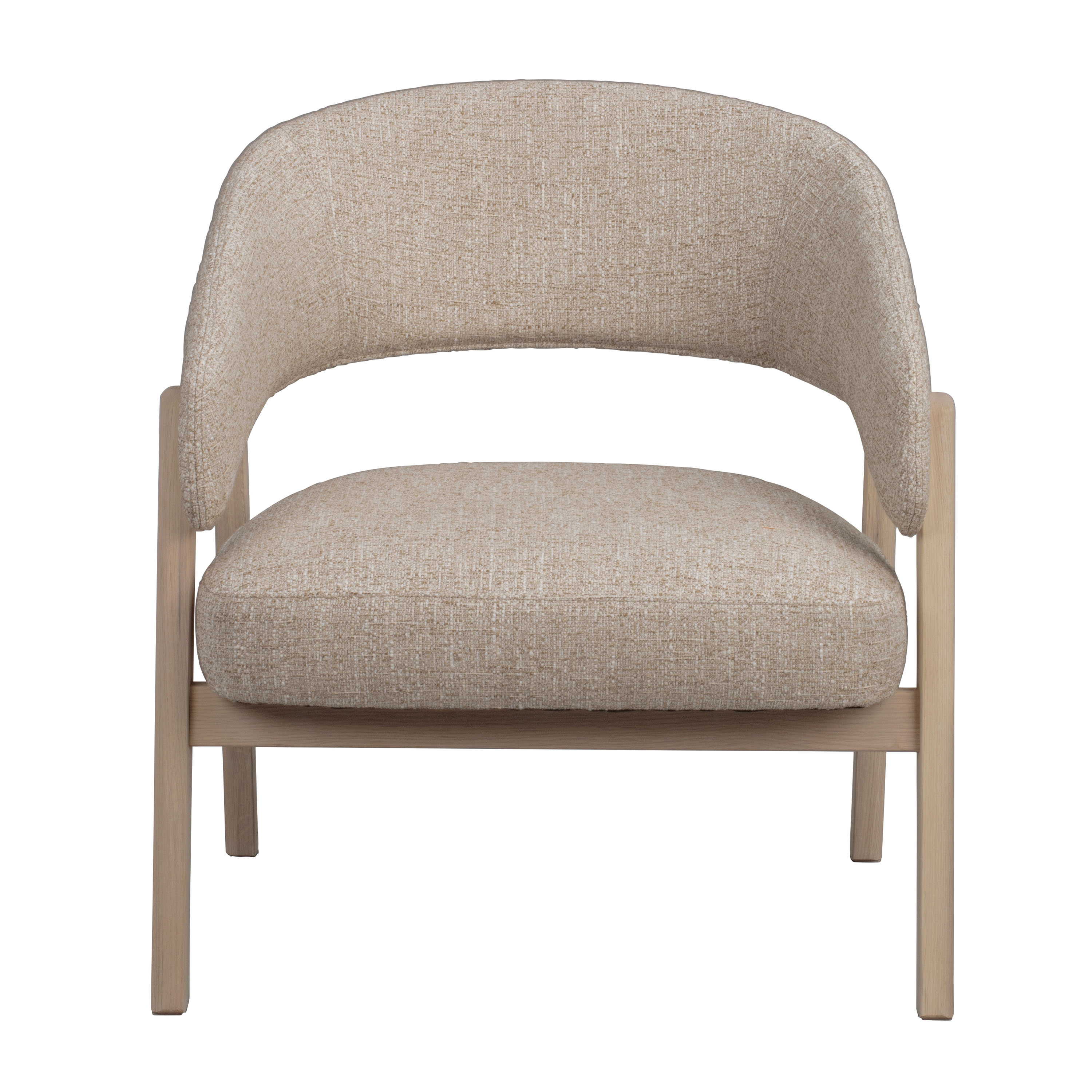 Barnaby Loungesessel Hellbeige/Weißpigmentiert