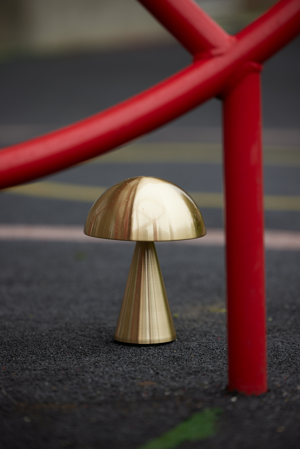 Hübsch Mush Portabel Bordslampa Mässing 20cm