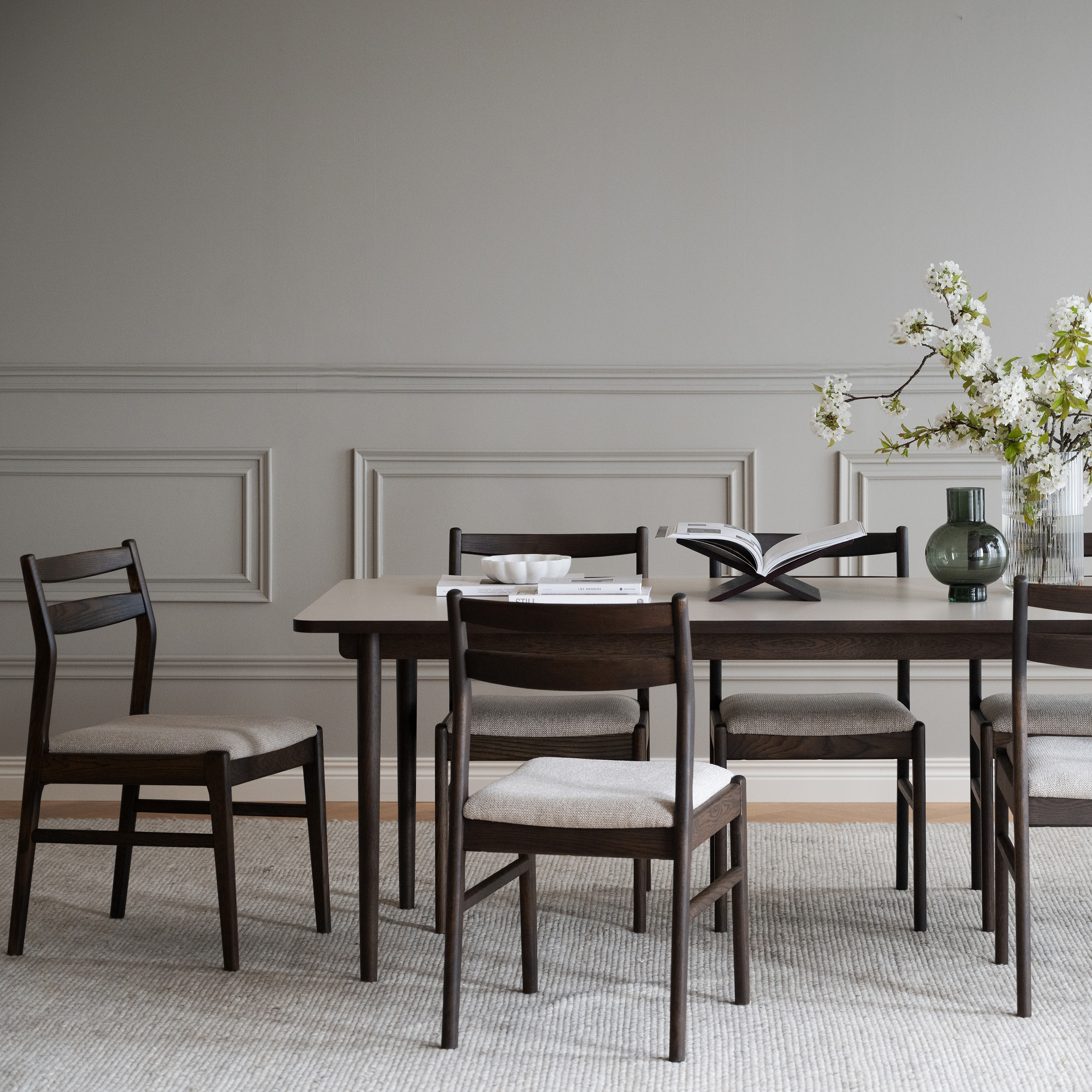 Rowico Home Fairmount Matbord Beige/Brun Ek 220x95