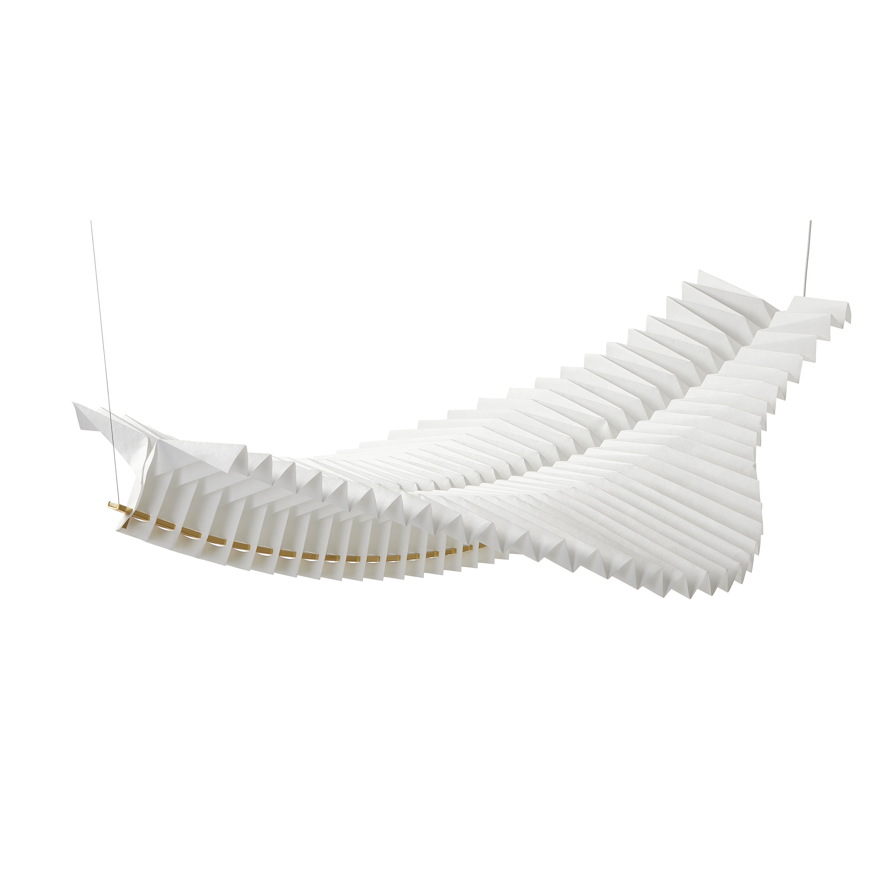 Sora Deckenleuchte Massives Messing/Weiß