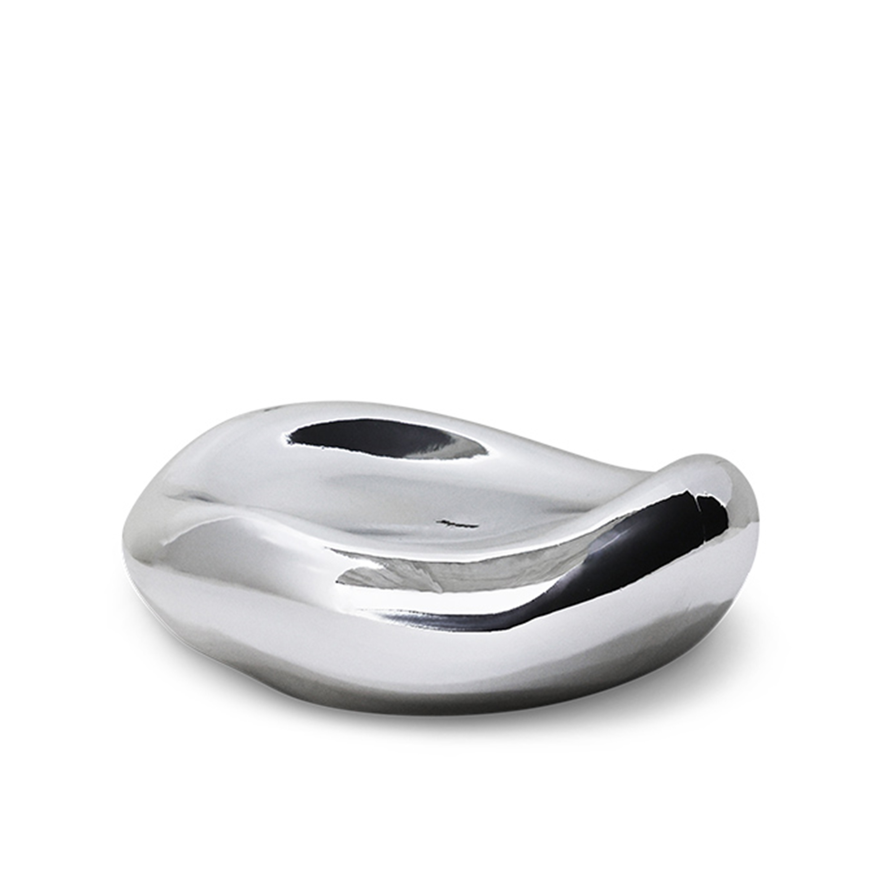 HKliving - Gleam Schale Chrome 27cm - Silber - Schalen